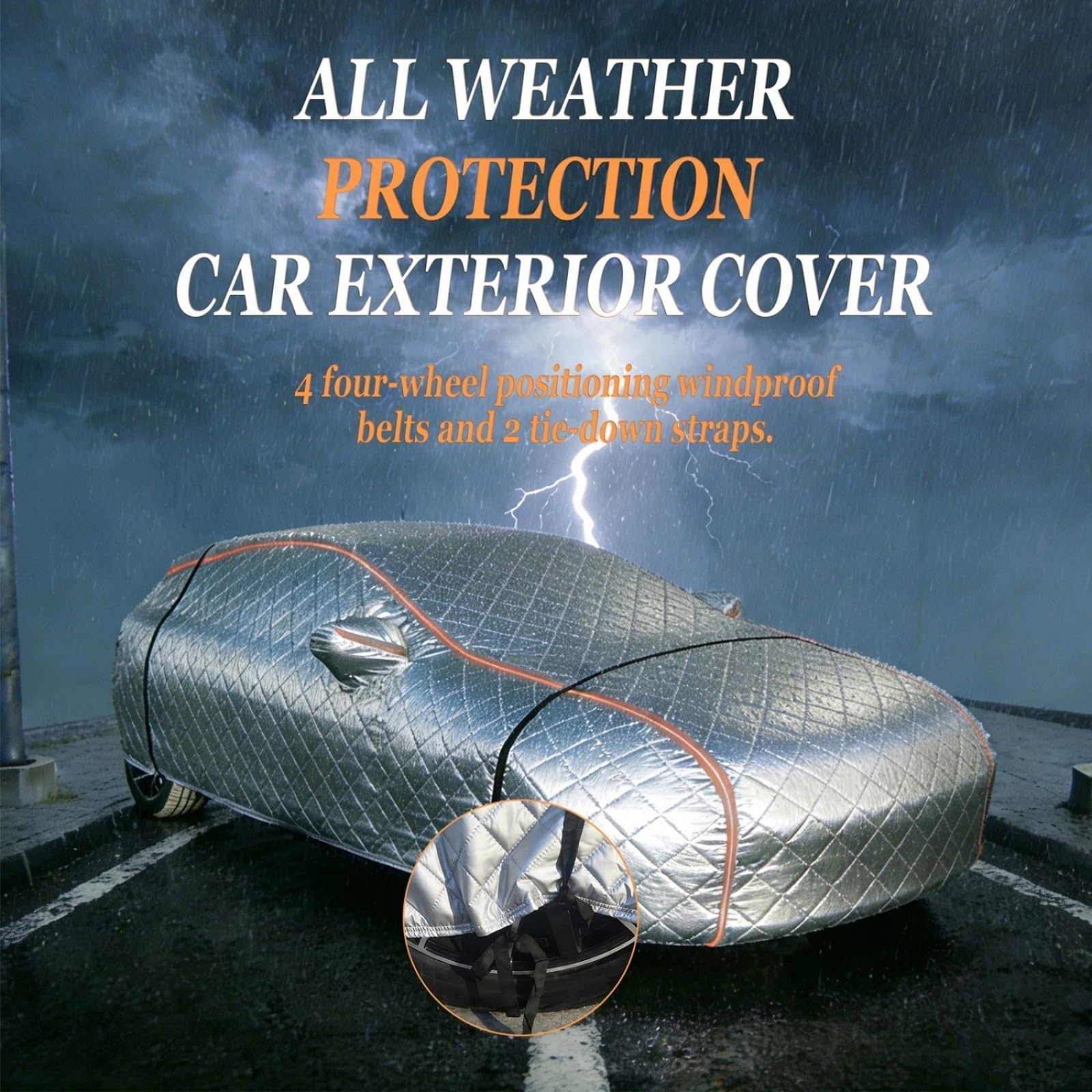 Funda para Coche Antigranizo para BMW M6 E63 Coupe 2005-2011,Funda Coche Exterior,Engrosamiento ProteccióN contra Granizo,Impermeable Transpirable Anti-UV Antipolvo