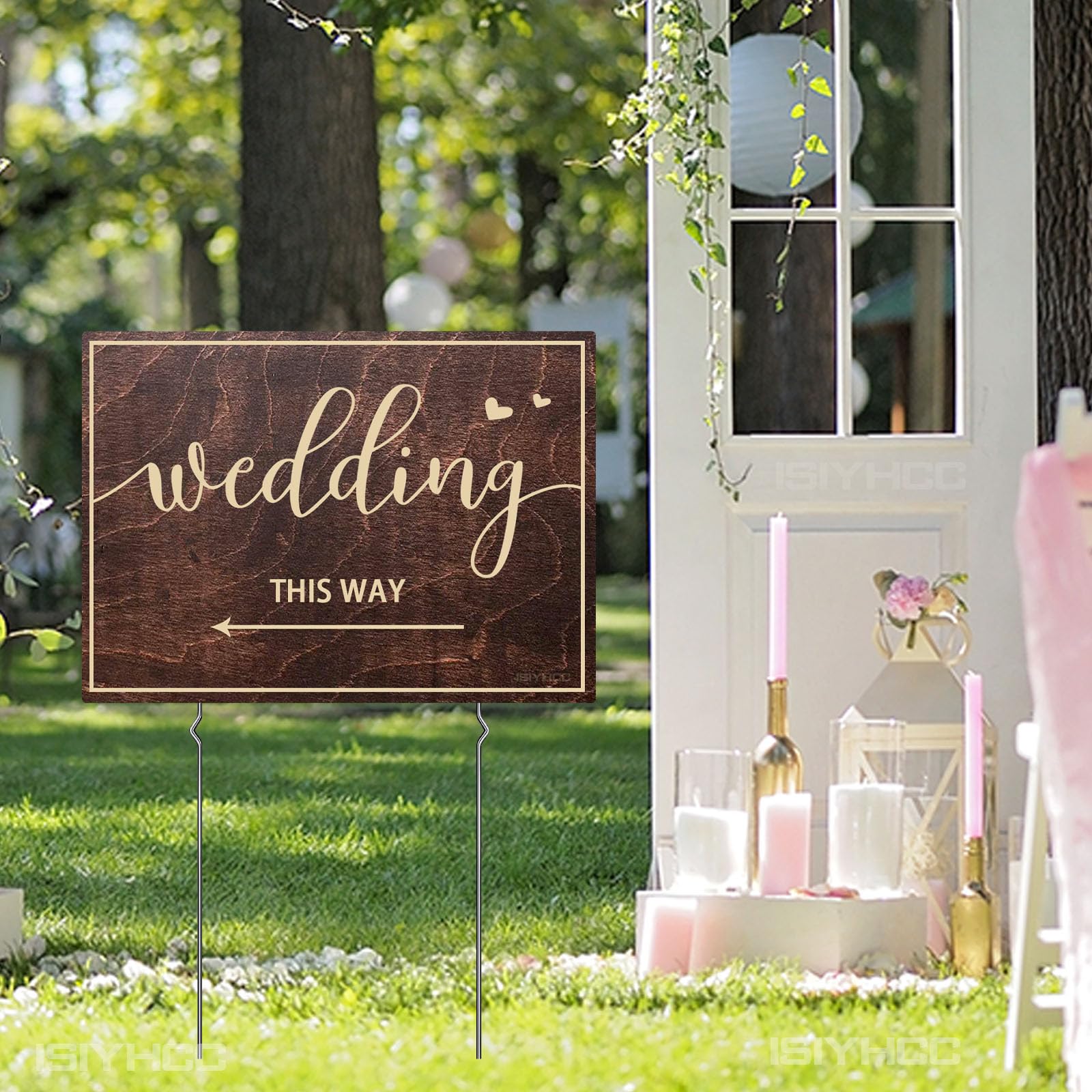 Cartel de boda de esta manera