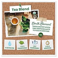 Vista 5 de Fermentaholics Earth Kombucha Tea Blend – 4 onzas – Mezcla de hojas sueltas con Pu-erh, Rooibos, Assam y té verde – Para elaboración de kombucha