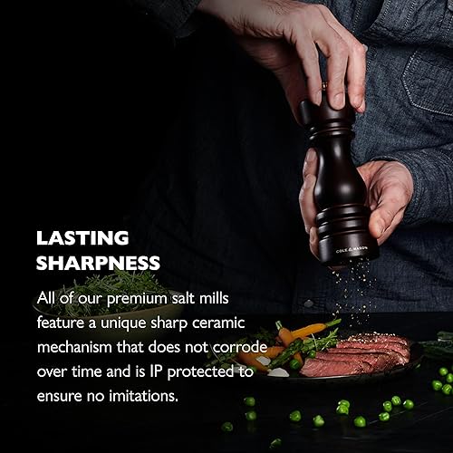 Miniatura 5 de Cole & Mason Molino de sal de madera de chocolate Londres 5.118 in