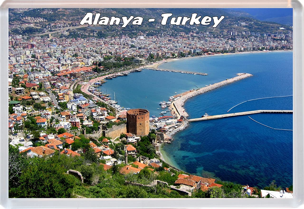 Baked Bean Store Multicolor Alanya - Turkey - 96 X 67Mm Jumbo Fridge Magnet/Magnets Bbsfhm80