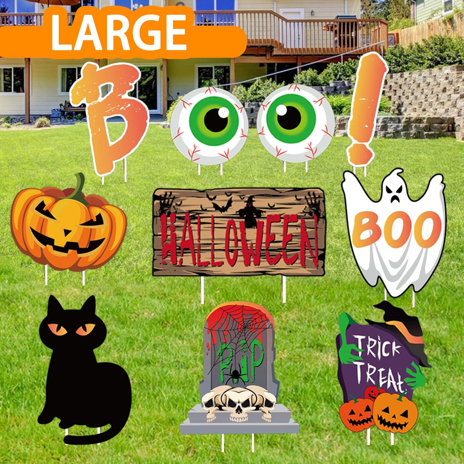 Panneaux de jardin halloween Party Delights