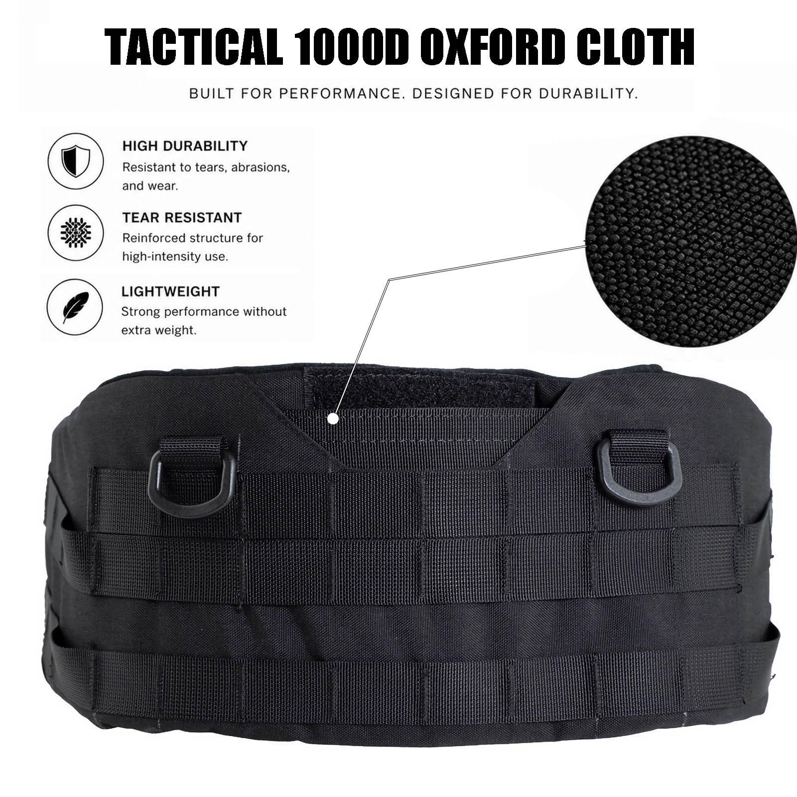 Cinturón Táctico Modular Acolchado para Combate, Nailon 1000D, Cinturón Táctico MOLLE de Alta Resistencia con Sistema de Liberación Rápida y Forro de Malla Transpirable(AFG)