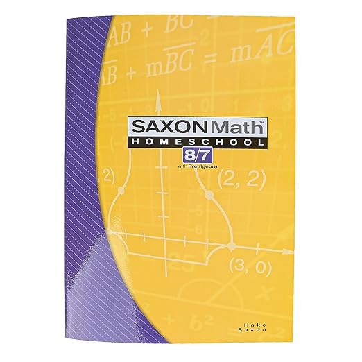 Saxon Math 8/7: Homeschool Student Text: Hake, Stephen: 9781591413202 ...
