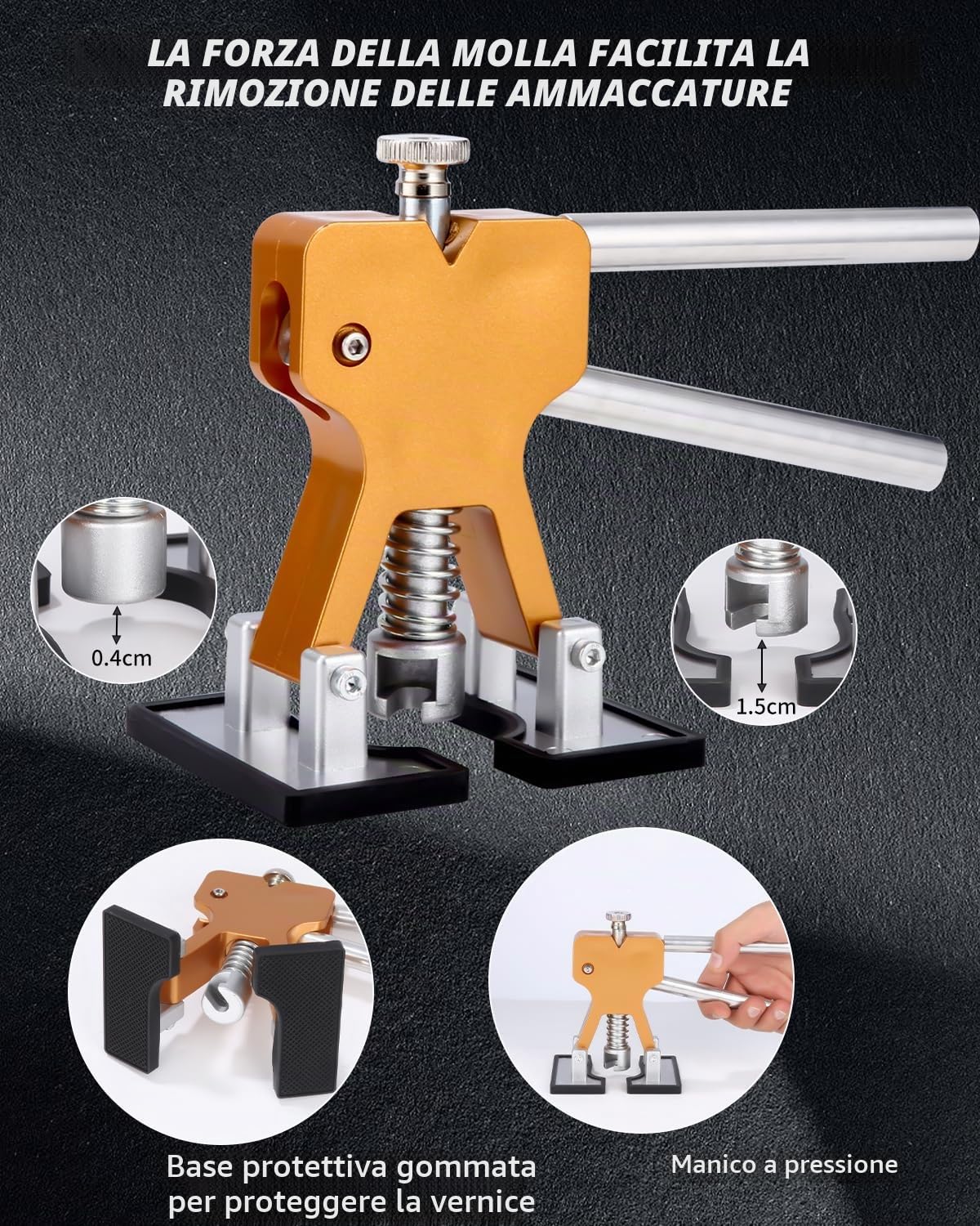 Riparazione di Ammaccature Auto Kit, Strumento per la rimozione delle ammaccature, Tirabolli per Carrozzeria, Pistola per Colla, Kit per la Riparazione per ammaccature Grandi Medie Piccole