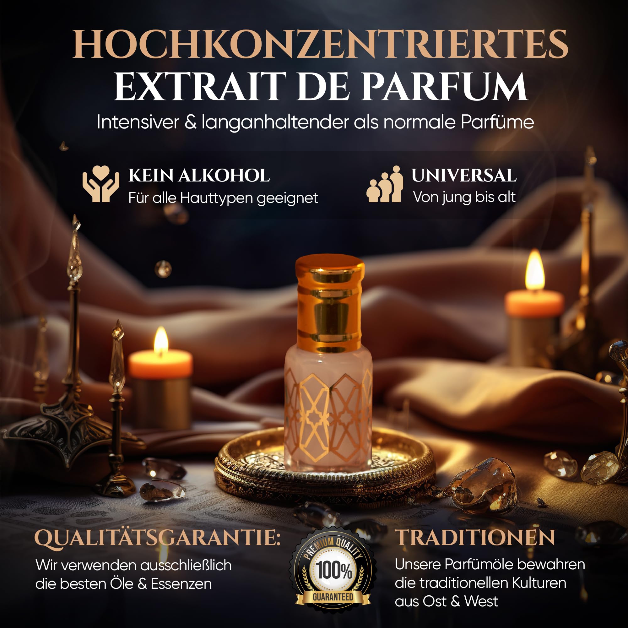 El-Musc - Musk Tahara Royal Silky 6ml aceite perfumado, almizcle blanco, misk, para HOMBRES y MUJERES