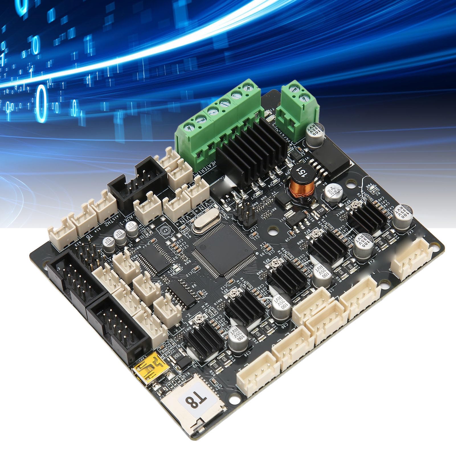 Ender 5 Plus Drucker CR 10 S5 CR X 20 Pro Hauptkarte Stille Ersatz, Rauschreduzierung nach Schritt - STTTMC2208, für Kaputte Steuerkarten, PCB -Material