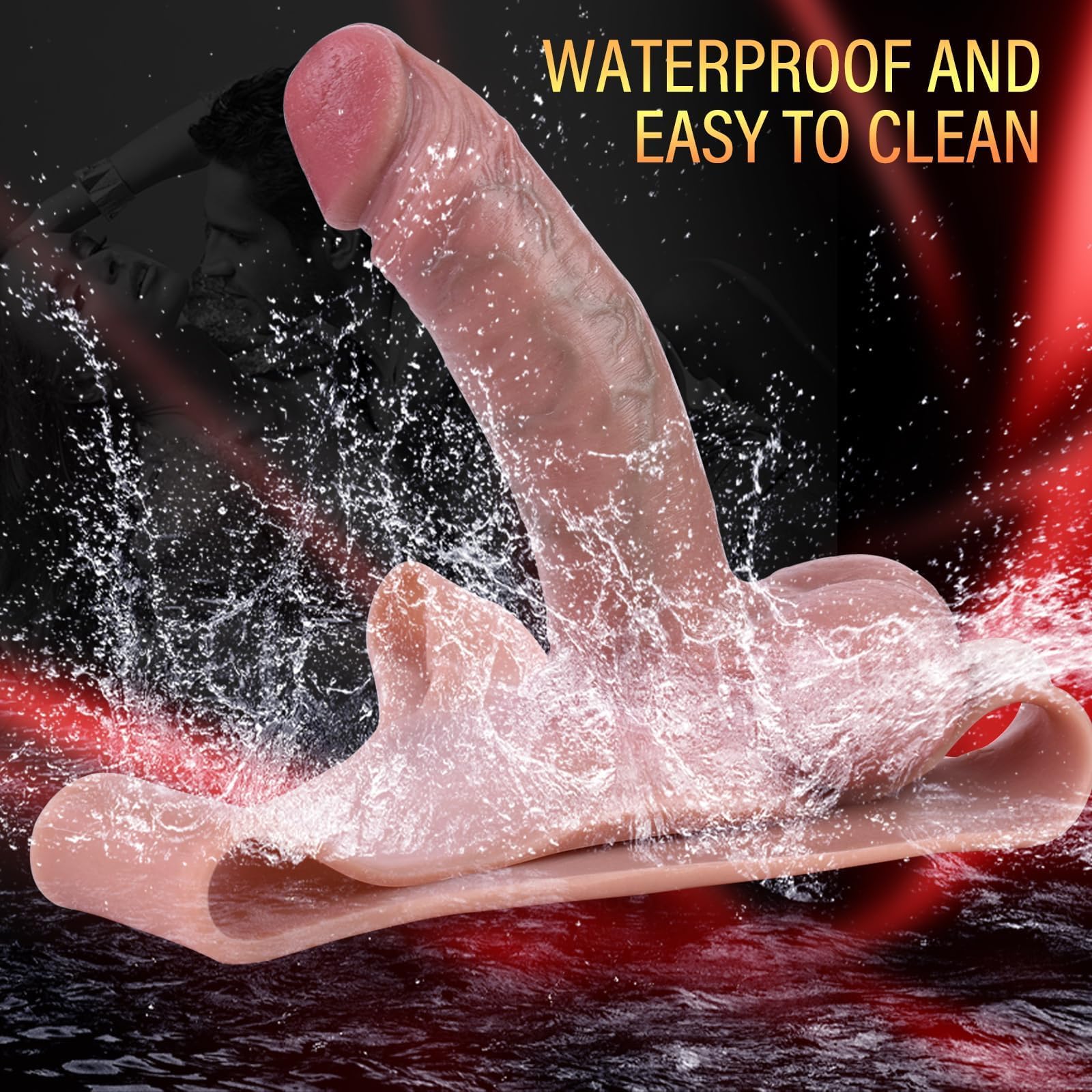 Panties con Vibratore Incorporato 7,5in in Silicone Morbido, Cinturino Regolabile per Dildo Strap-On, Perfetto per Stimolazione G-Spot e Analizzata, Giocattolo Sessuale per Coppie Uomo Donna