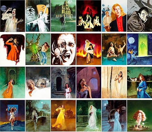 Vista 54 de Postales vintage 24 piezas SciFi Vintage Comic Book Art Magazine Covers Agua