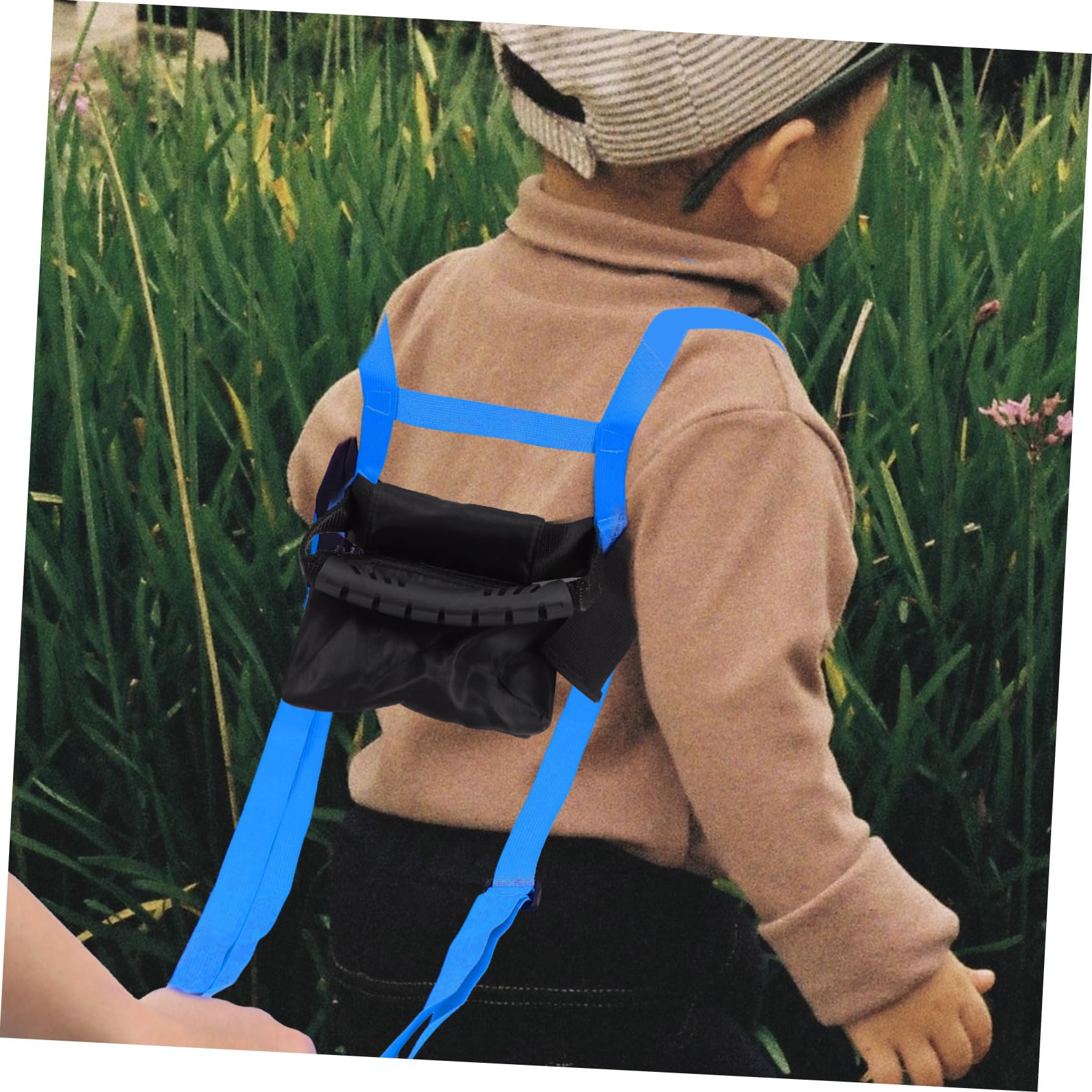 Harnais de Ski Garçon et Filles Bleu en Nylon Polyester pour Entraînement