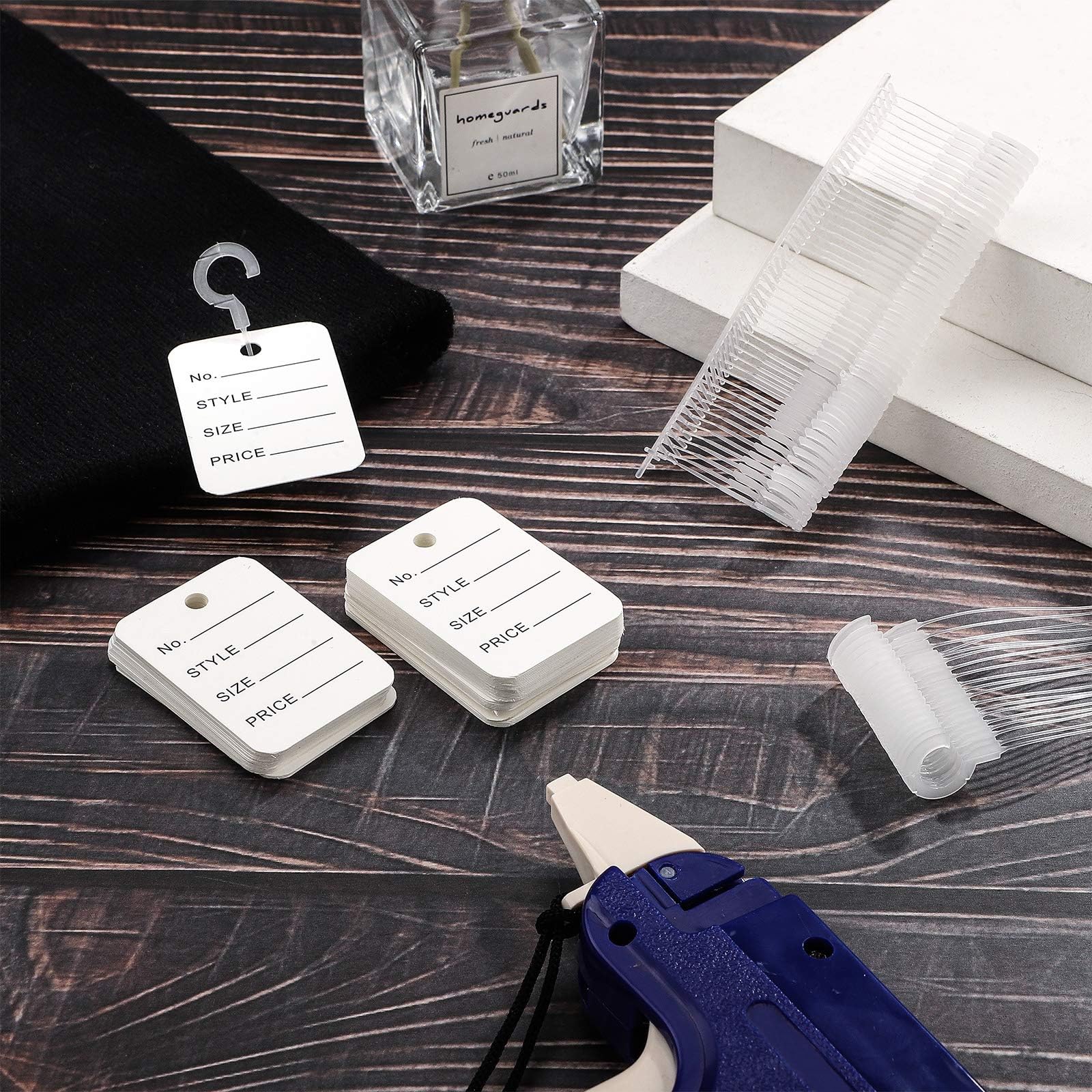 3000 Stück Etikettierpistole Verschlüsse Kunststoff J Haken Verschlüsse Kleidung Aufhängen Tag Verschlüsse für Etiketten, Standard Tagging Barbs, 3 Größen, 3,8 cm, 5,6 cm, 7,1 cm
