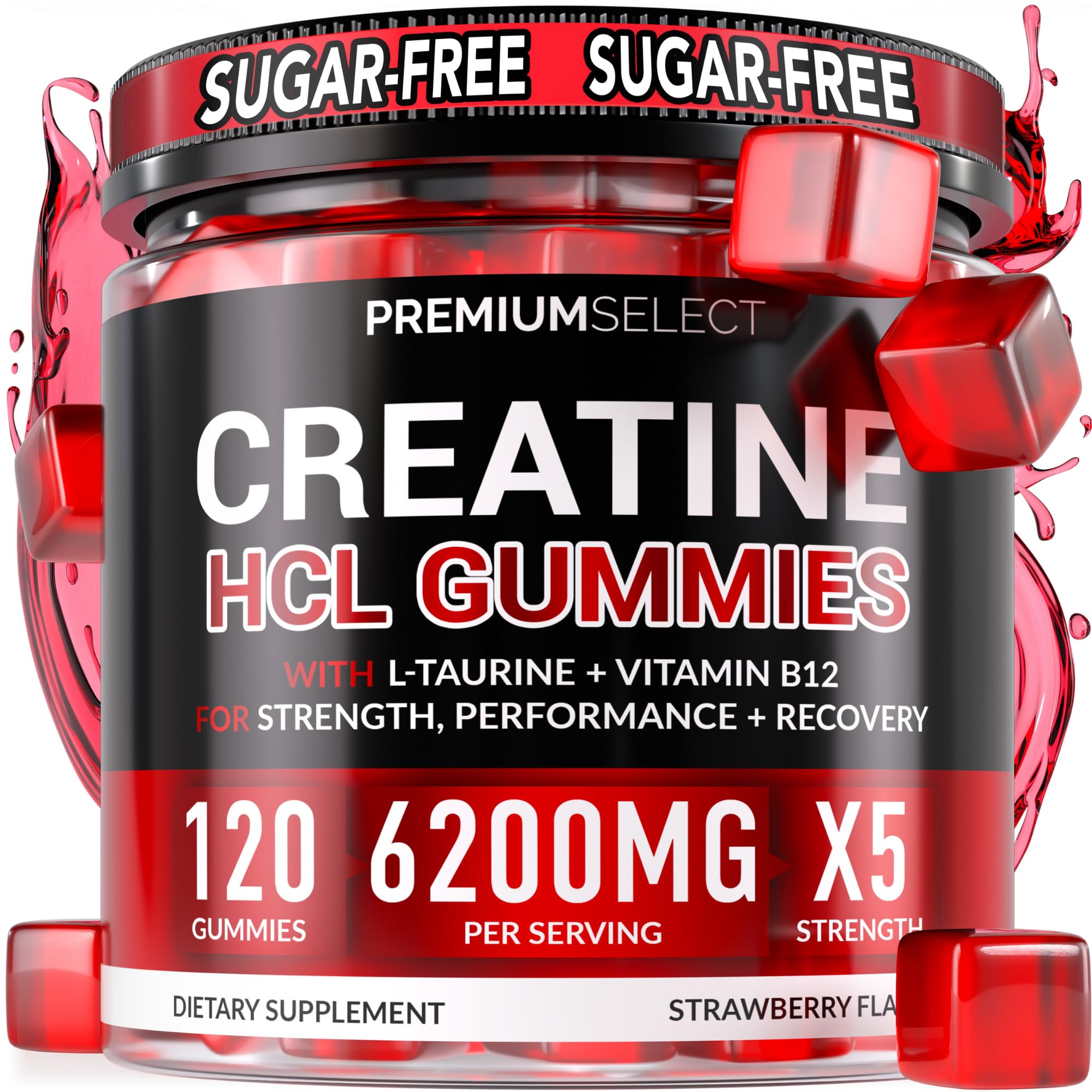 Creatine HCL for Adults 120 Gummies