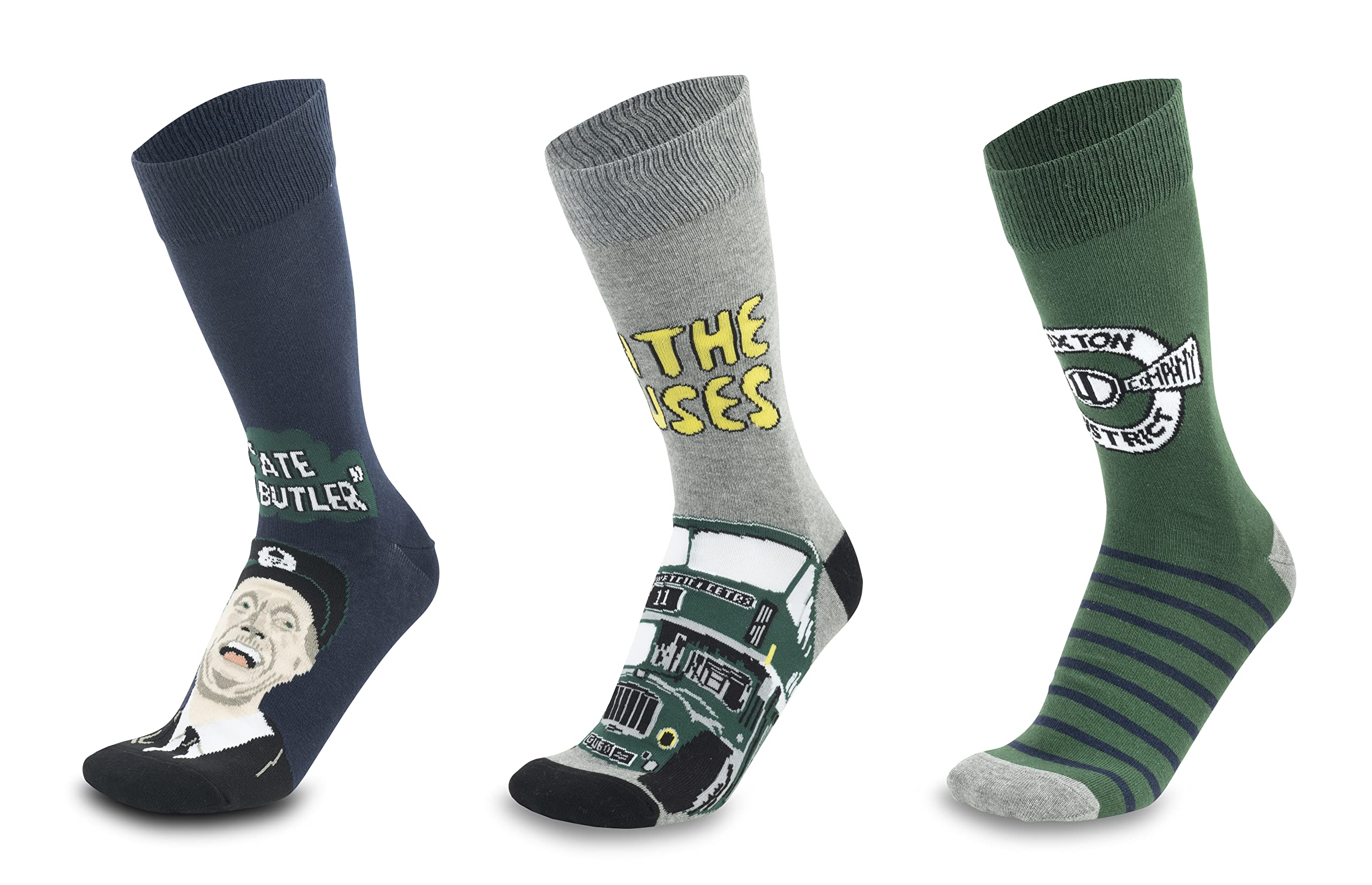 Sporting Profiles Men's Multi On The Buses T V Show Stan Butler Socks Triple Pack