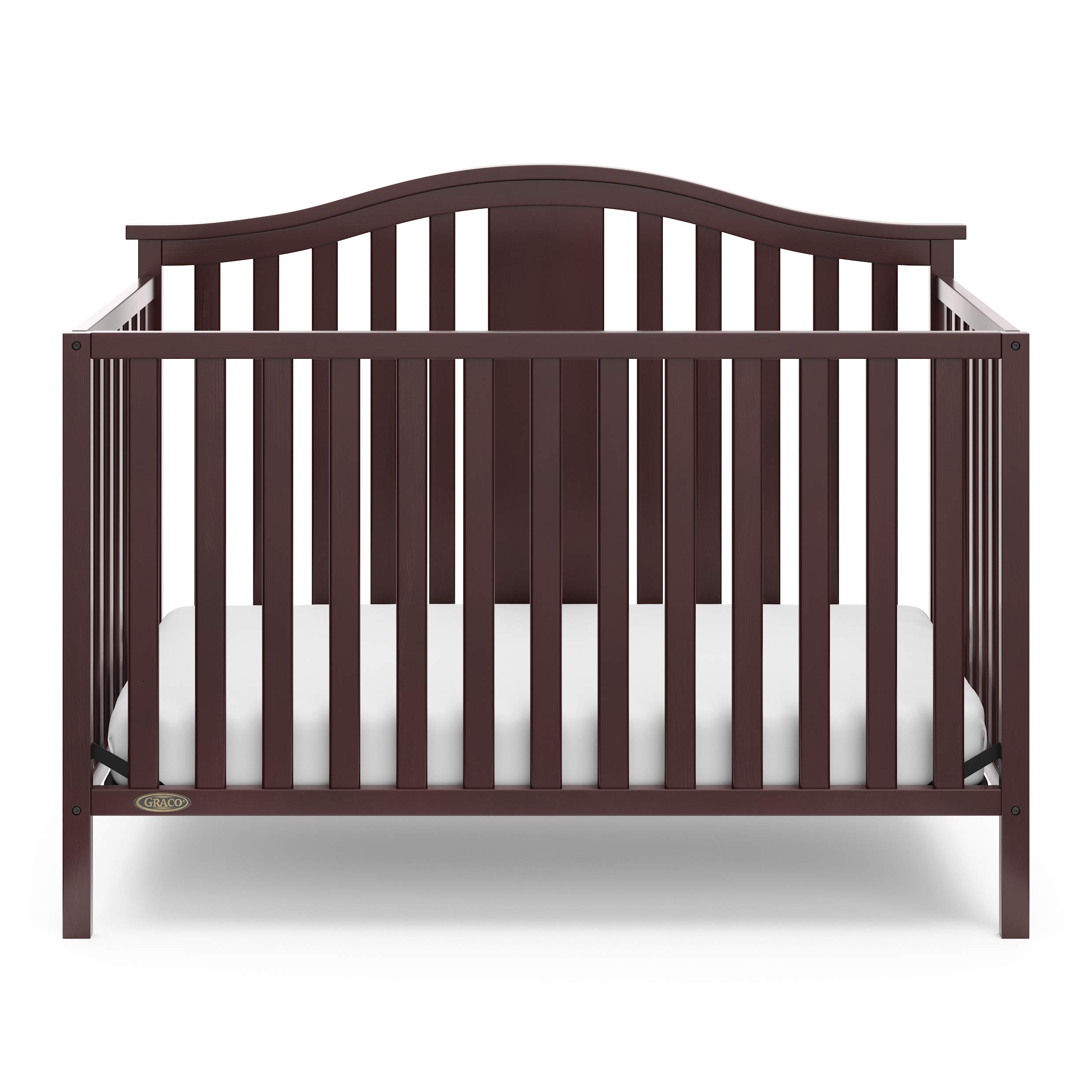 Graco Solano 4-in-1 Convertible Crib (Espresso) – Easily Converts to  Toddler Bed, Daybed or Full-Size Bed with Footboard and Headboard,  3-Position Adjustable Mattress Support Base: Buy Online at Best Price in  Egypt -
