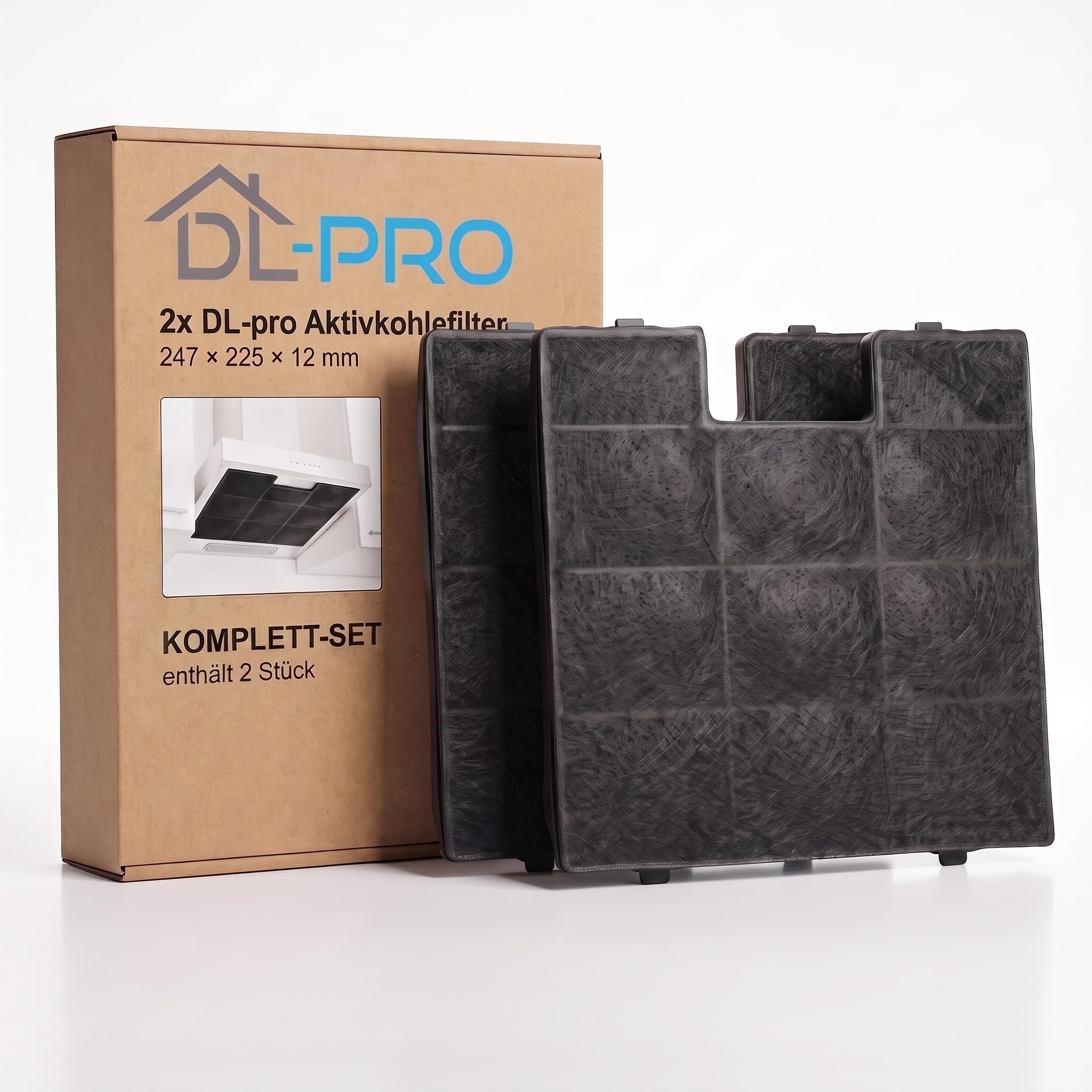 DL-PRO 2 filtros de carbón activo para Amica FWK250 1060042