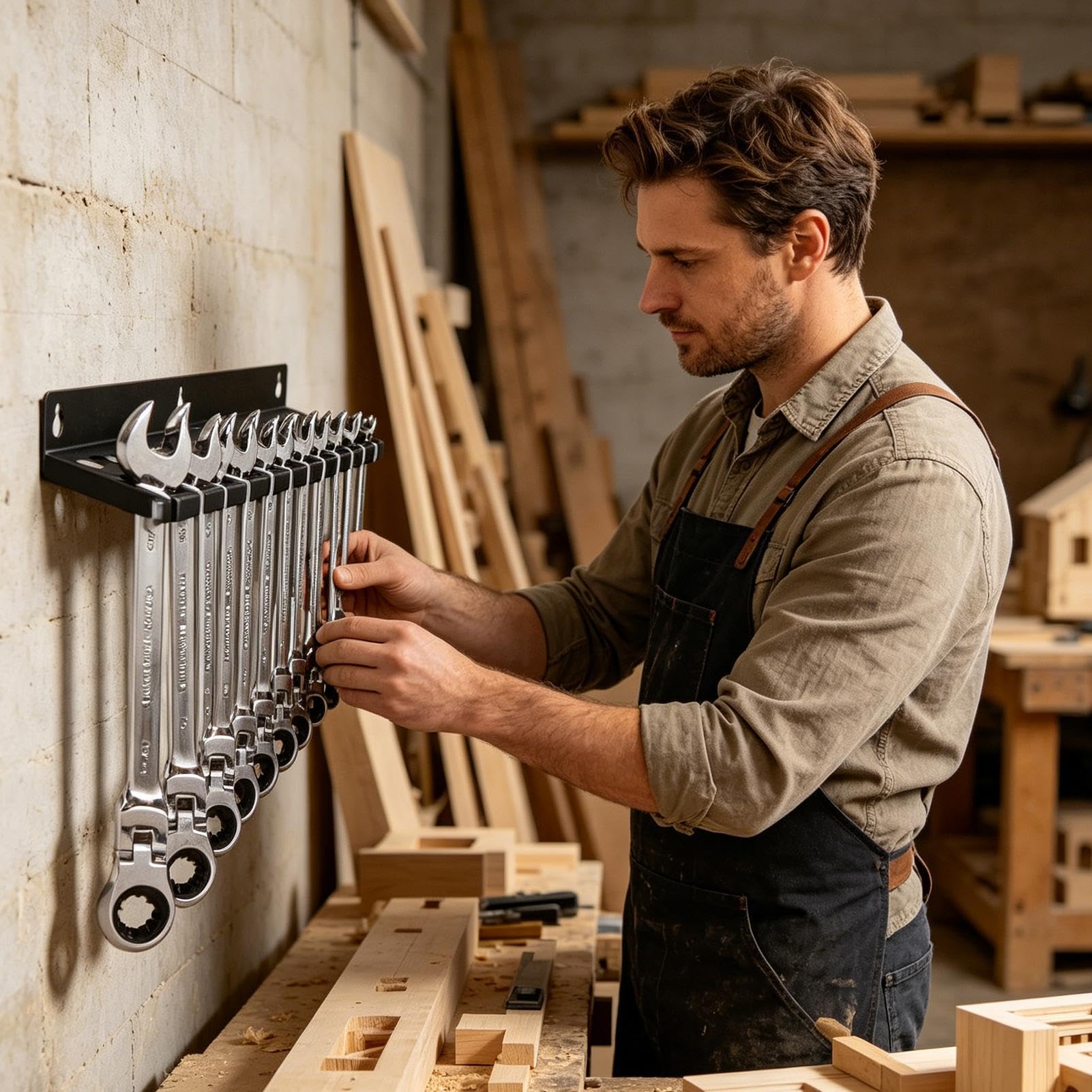 Generico Supporti E Organizer Per Chiavi | Grande capacità di stoccaggio attrezzi | Portachiavi a parete - Per Cacciaviti, Bussole, Cricchetti, Pinze, Casa, Appartamento, Garage