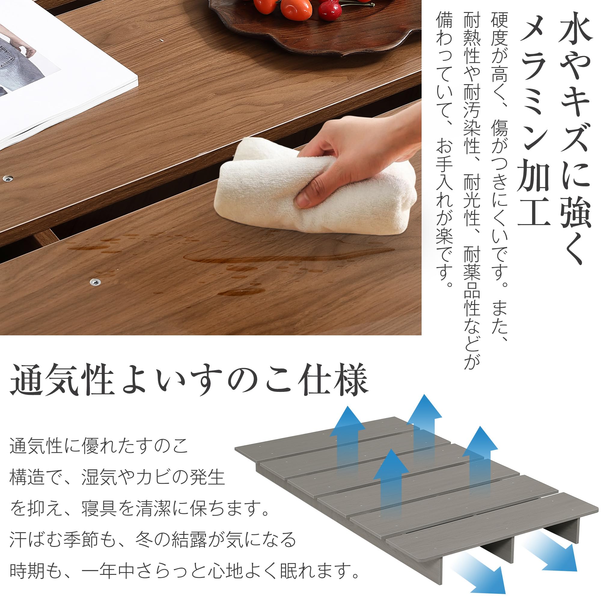 Amazon.co.jp: すのこベッド ローベッド ステージベッド ロータイプ Q