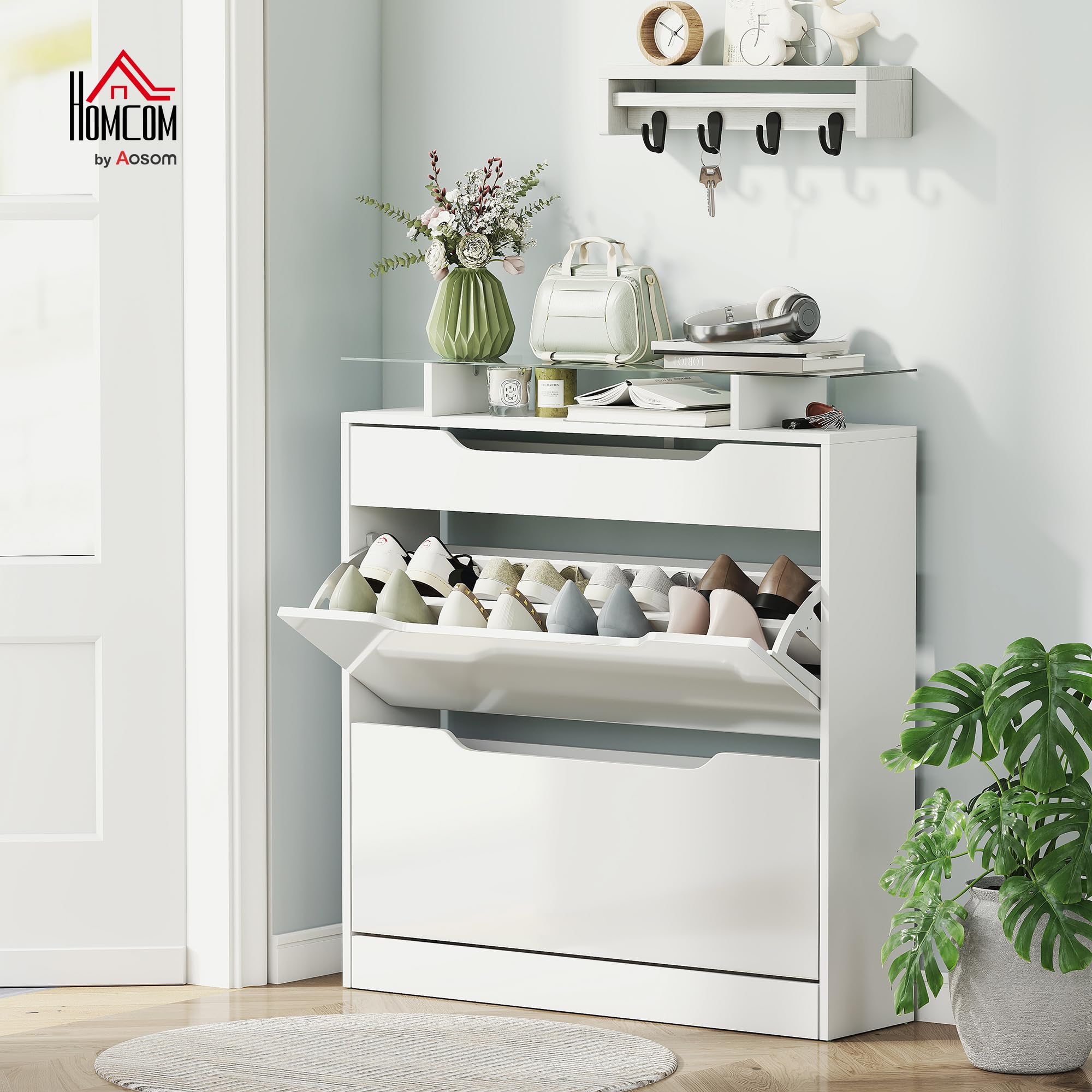 Scarpiera HOMCOM A 5 Livelli - Per 30 Paia Di Scarpe, Design Salvaspazio - Foto 4