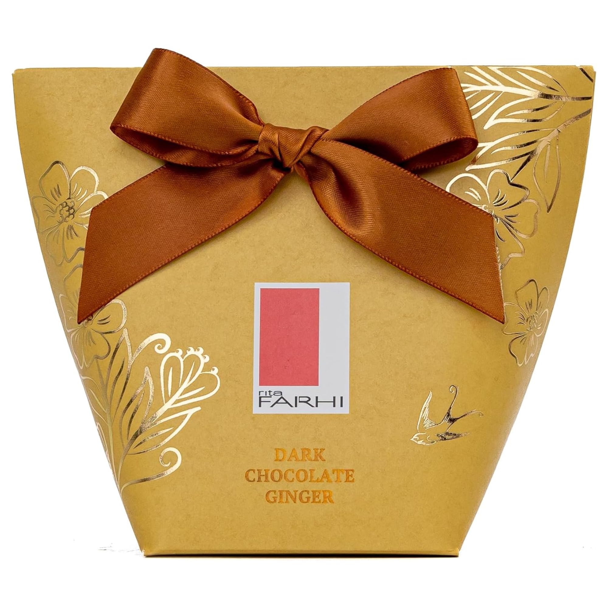 Rita Farhi Dark Chocolate Covered Ginger (Bow Box)