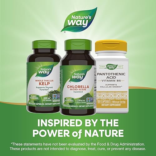 Miniatura 7 de Nature's Way Chlorella Micro-algae, 1,230 mg per serving, 100 VCaps