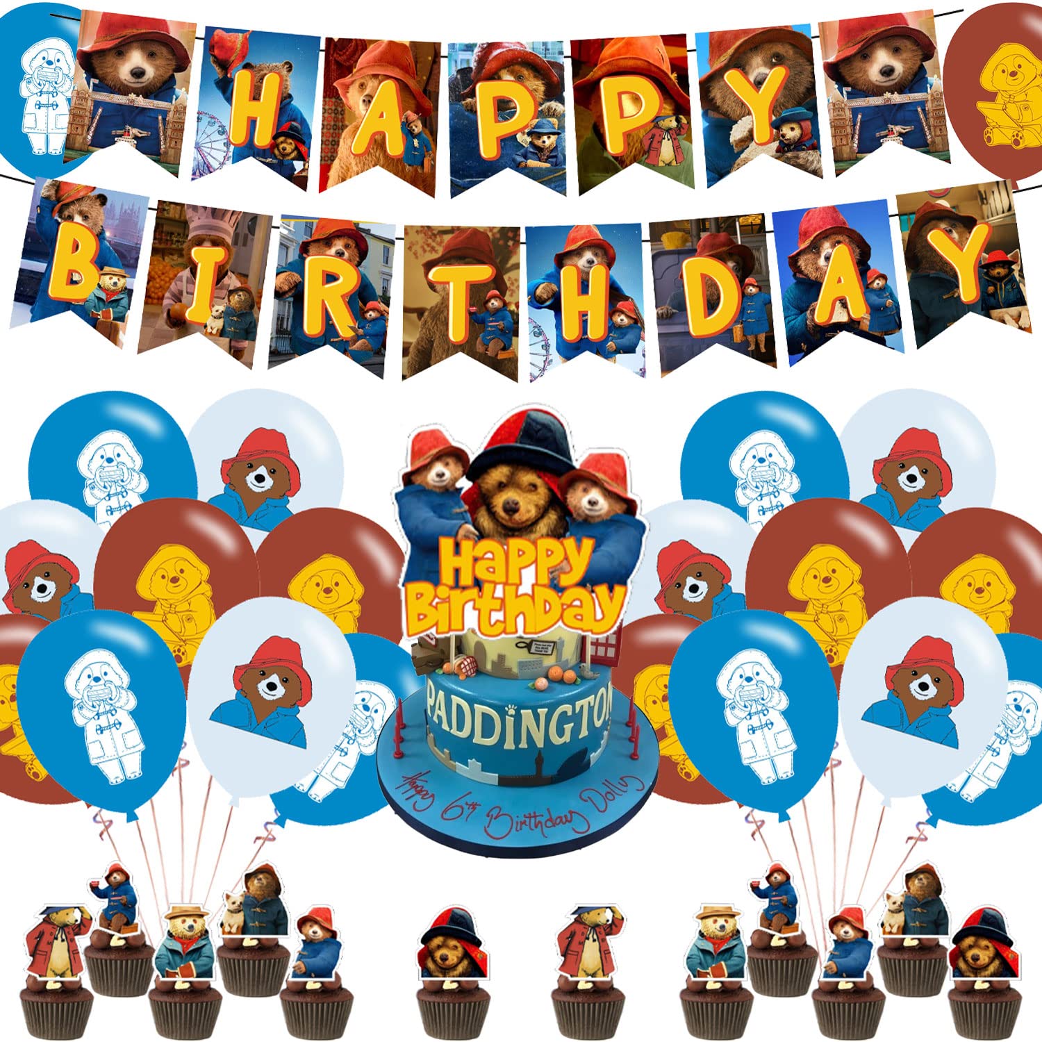 Buy Paddington Bear Party Decorations,Birthday Party Supplies For