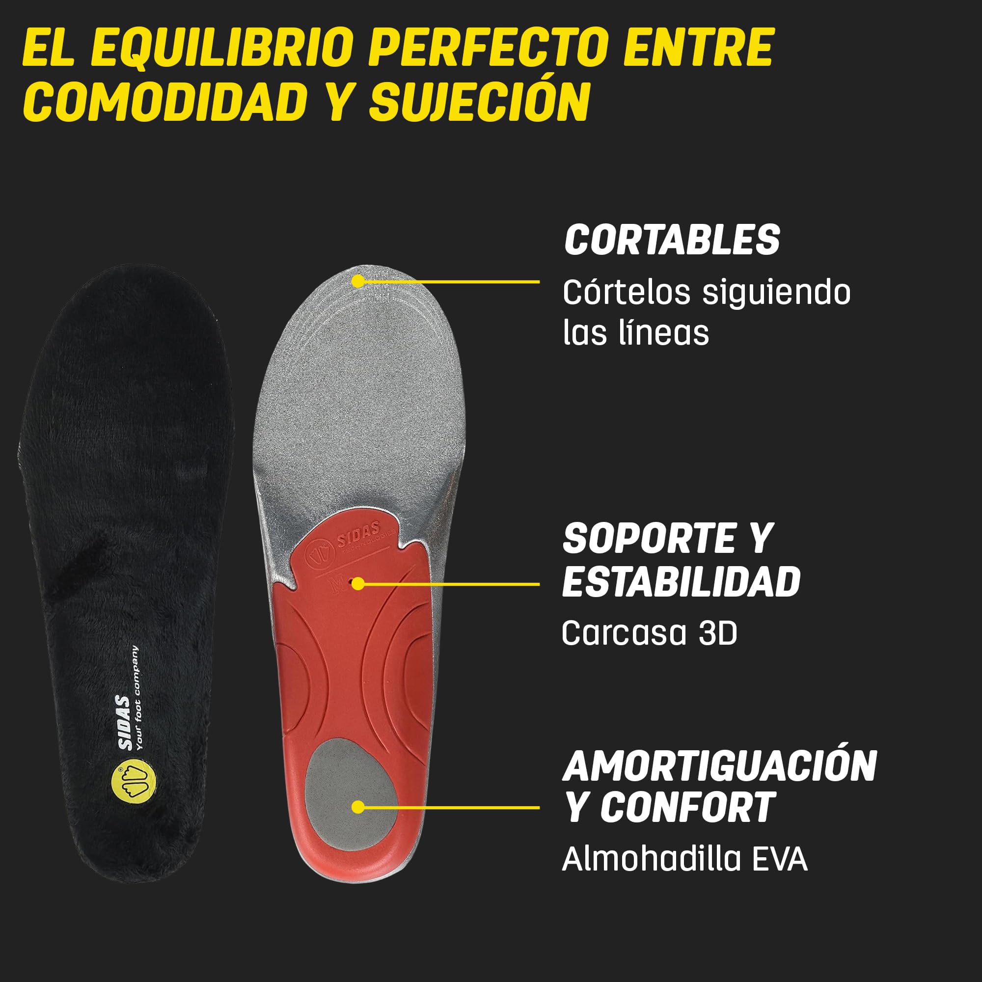 Sidas Insulated 3D Winter Suela de esquí, Unisex Adulto