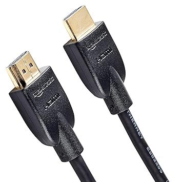 Amazon Basics High-Speed HDMI Cable, 3 Feet - Supports Ethernet, 3D, 4K video,Black