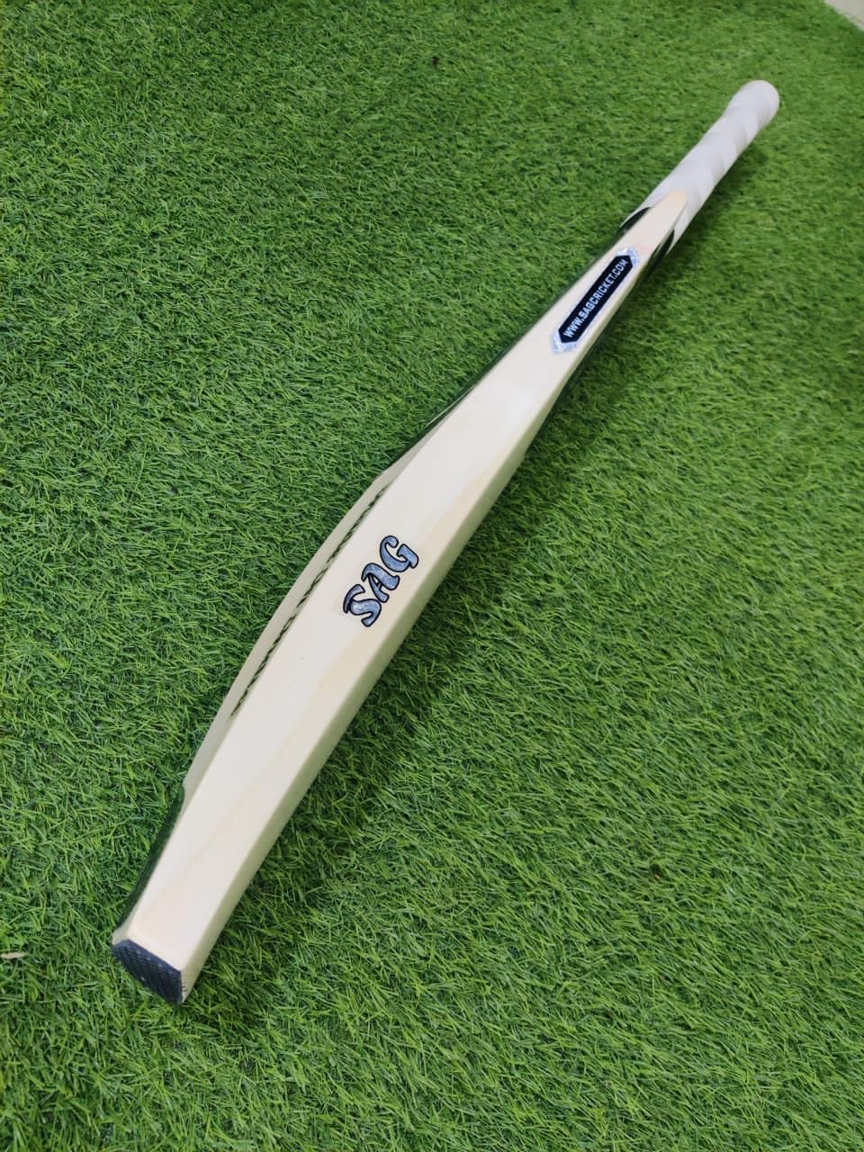 SAG Bullet English Willow Short Handle Cricket Bat, Wooden-image-17