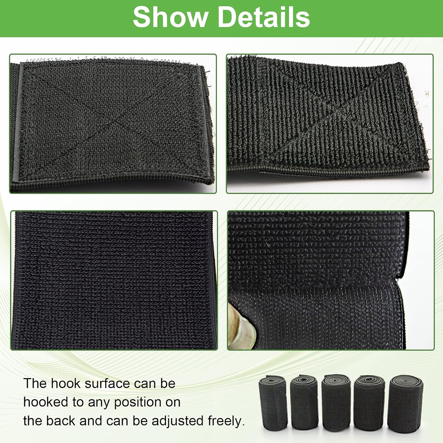 Belt For Pads Body Straps Elastic Bandage Bands Wraps For Slimming Beauty Machine Spare Parts 4.93Inch Wide 5 Pieces Per Set For Body Shape Machine Elitzia ETMW919W (5 Straps)
