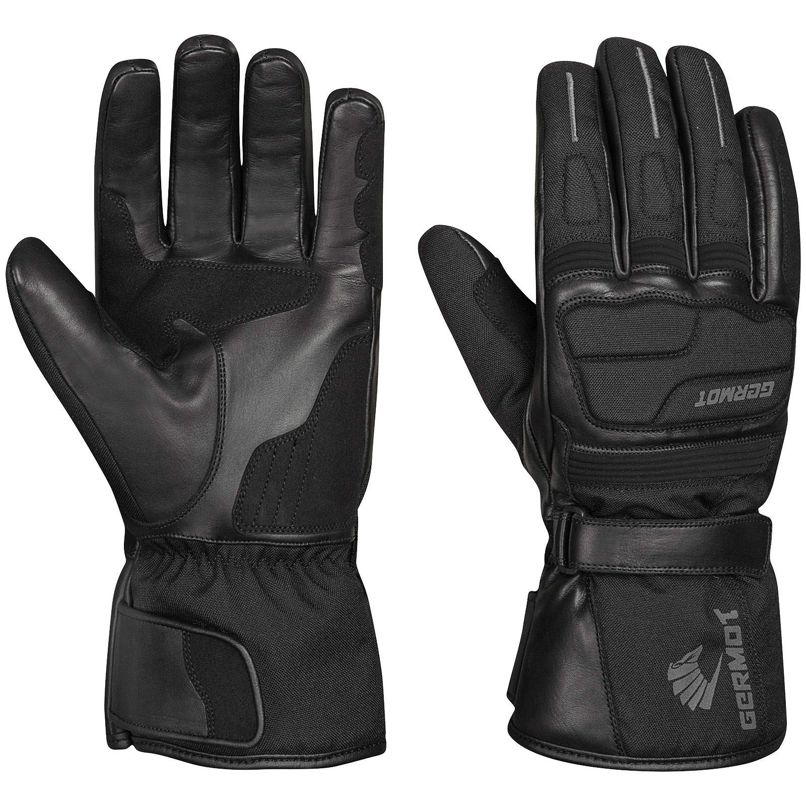 Germot Winter-Handschuh Barrow, Leder, Motorrad-Handschuh, atmungsaktiv, schwarz