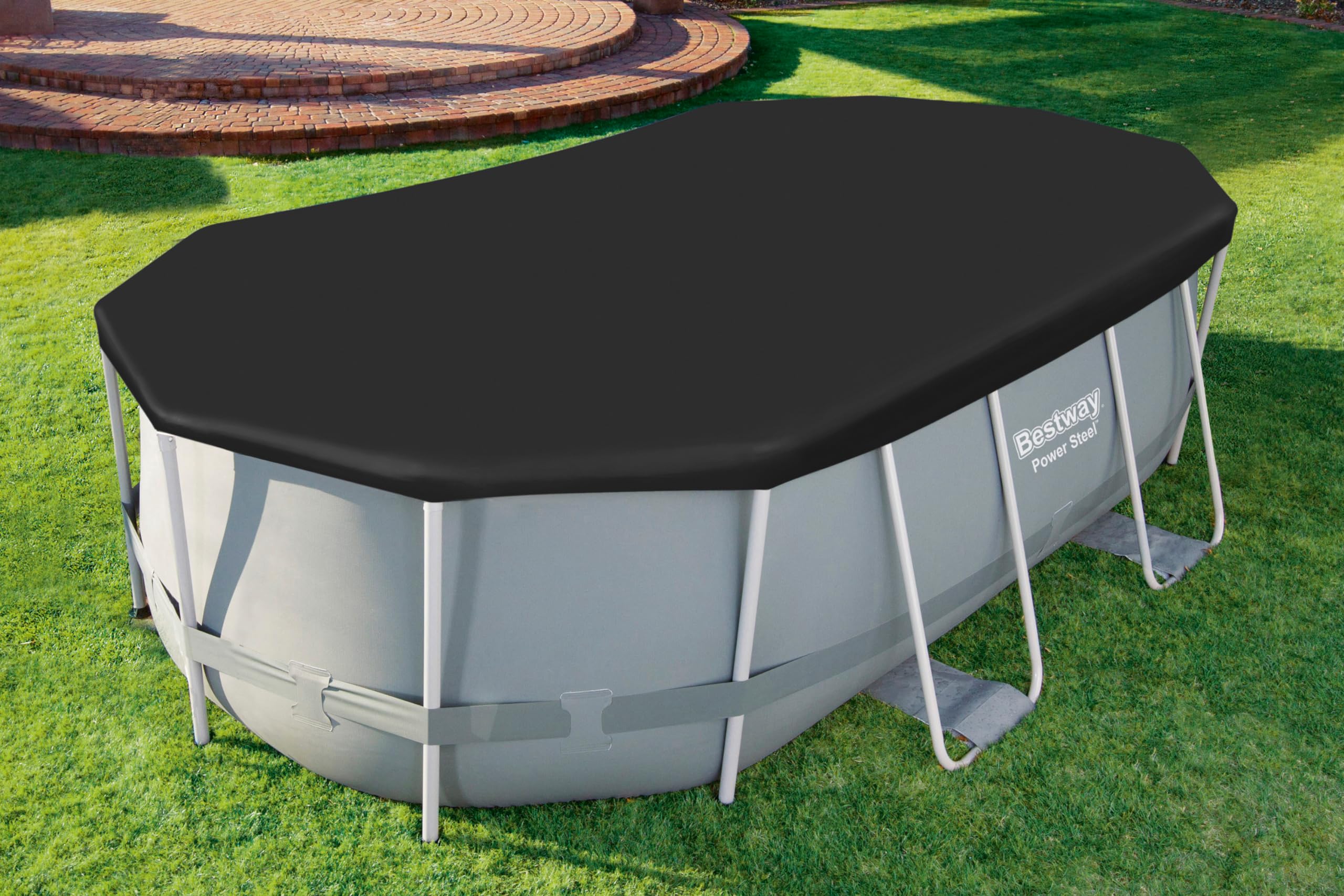 Bâche 4 Saisons 418 x 230 cm pour Piscine Hors Sol Power Steel™ Ovale 427 x 250 cm