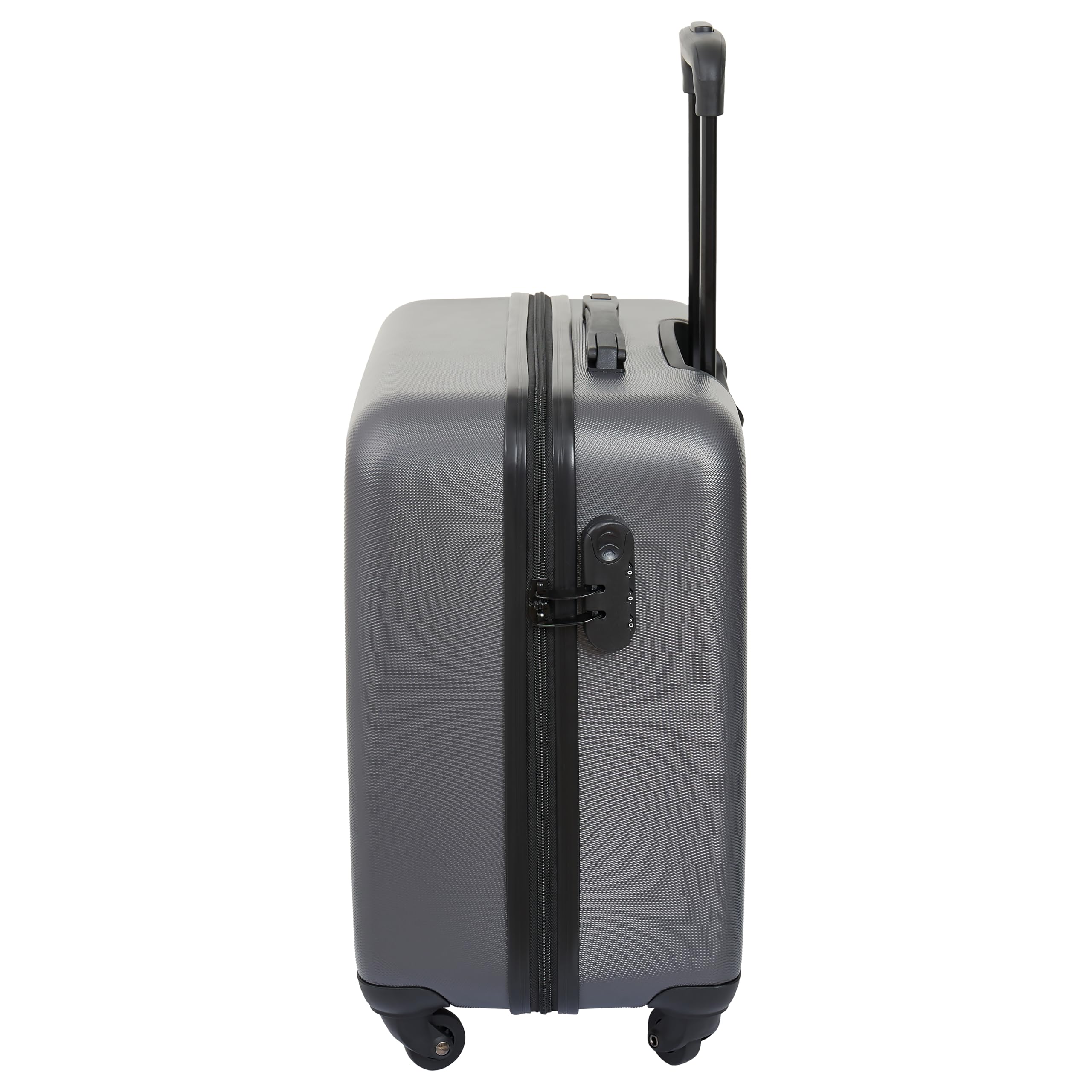 Sew Easy Carro para máquina de coser – Maletín rodante para máquina de coser con 4 ruedas, funda de transporte acolchada con cerradura para máquinas de coser, metallic silver, 24 x 44 x 46cm, Estándar