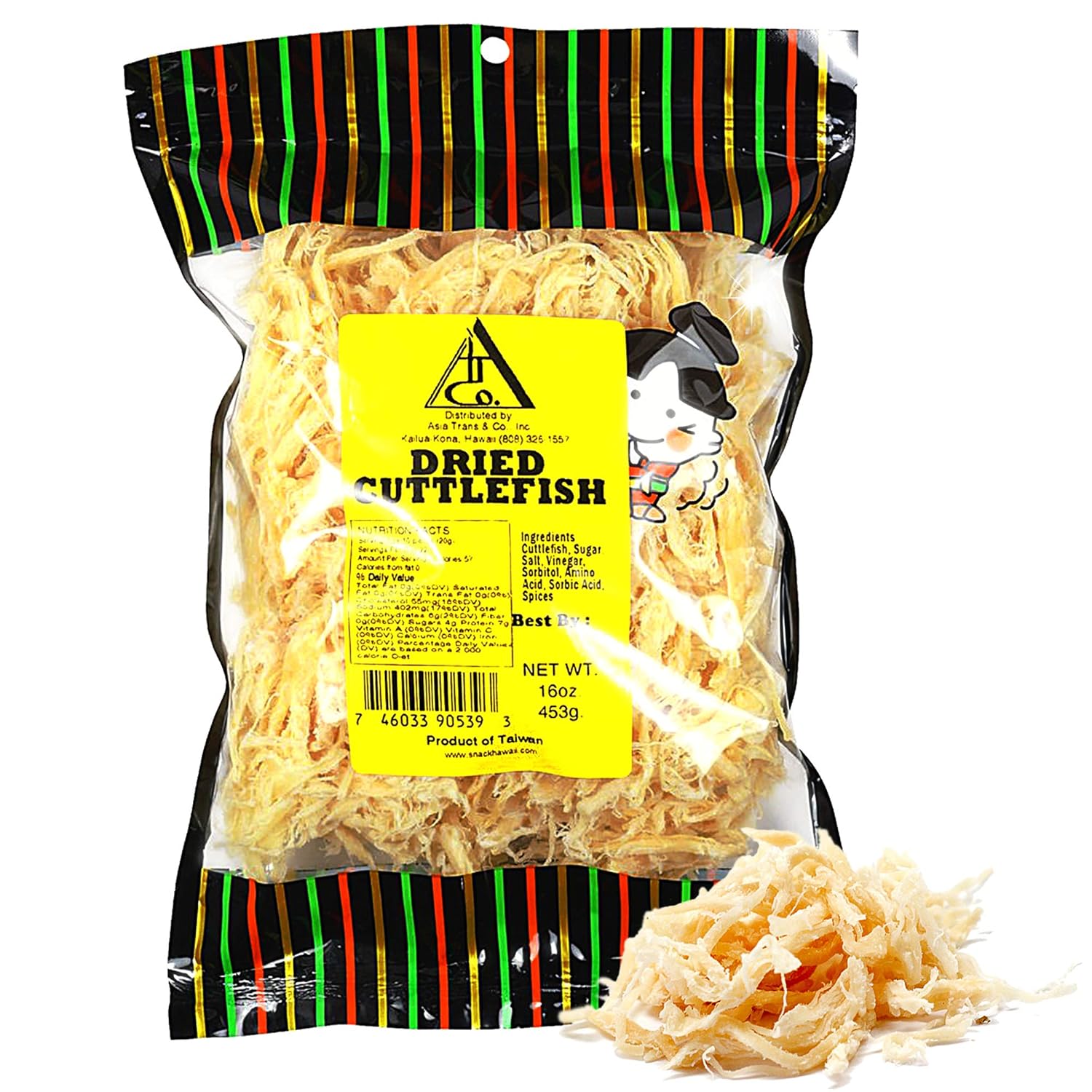 Asia Trans Saki Ika Dried Cuttlefish Snack Hawaiian