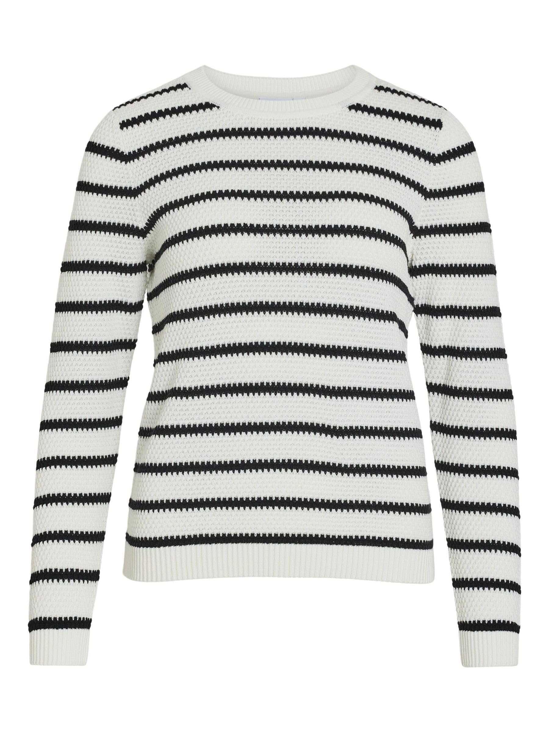 VIDALO O-Neck L/S Stripe Knit TOP- NOOS