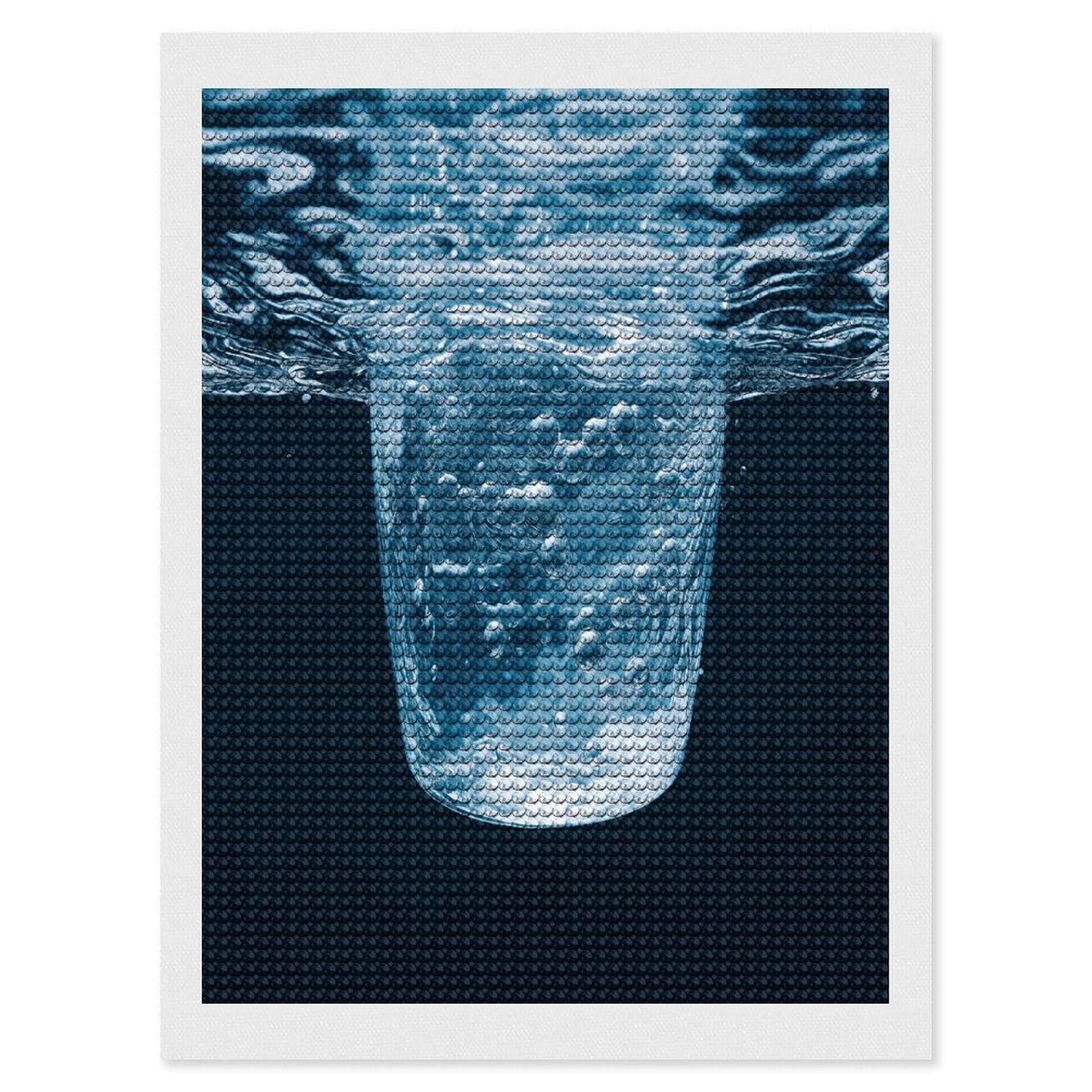 FekiLoot Water Diamond Painting Kits for Adults Round Paint with Diamonds Pictures Gem Art Painting Kits Personalized Diamond Art Full Drill for Beginners Home Wall Decor