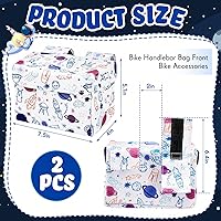 Vista 2 de Cesta de bicicleta para niños y niñas, bolsa de manillar de bicicleta, bolsa de almacenamiento frontal para bicicleta, accesorios para equilibrio
