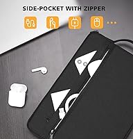 Vista 2 de KIZUNA - Funda para portátil y tableta de 10 pulgadas, resistente al agua, maletín para computadora, bolsa de mano para iPad Pro de 9.7" a 11", iPad