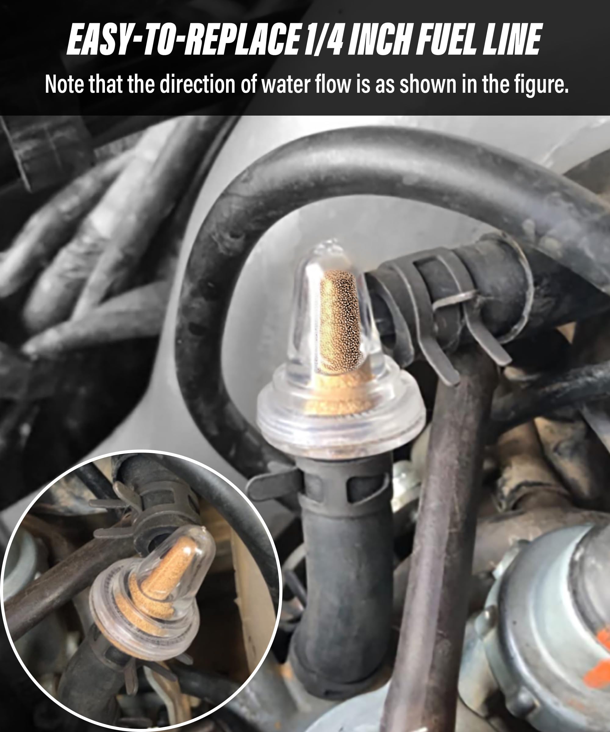 Gasoline Inline Fuel Filter 90 Degree Right Angle ... - Grandado