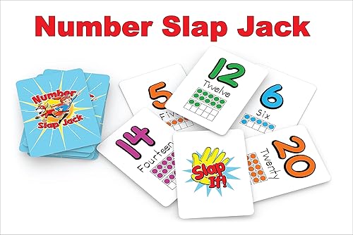 Miniatura 2 de Number Slap Jack un juego de cartas de matemáticas para niños de 4 años en adelante  La manera fácil de aprender los números del 0 al 20  4 formas