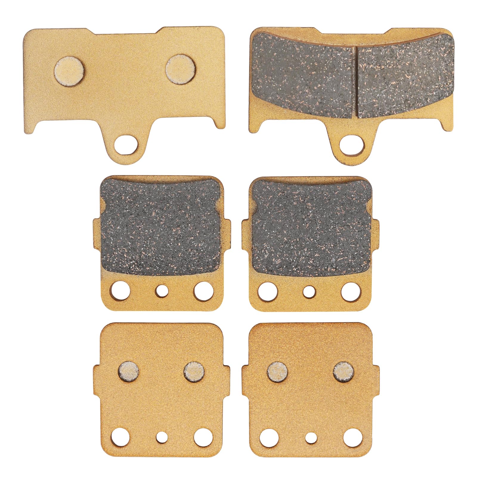 Semi-Metallic-Pro Vorder und Hinter bremsbeläge für Yamaha Grizzly 660 YFM660 2002-2008