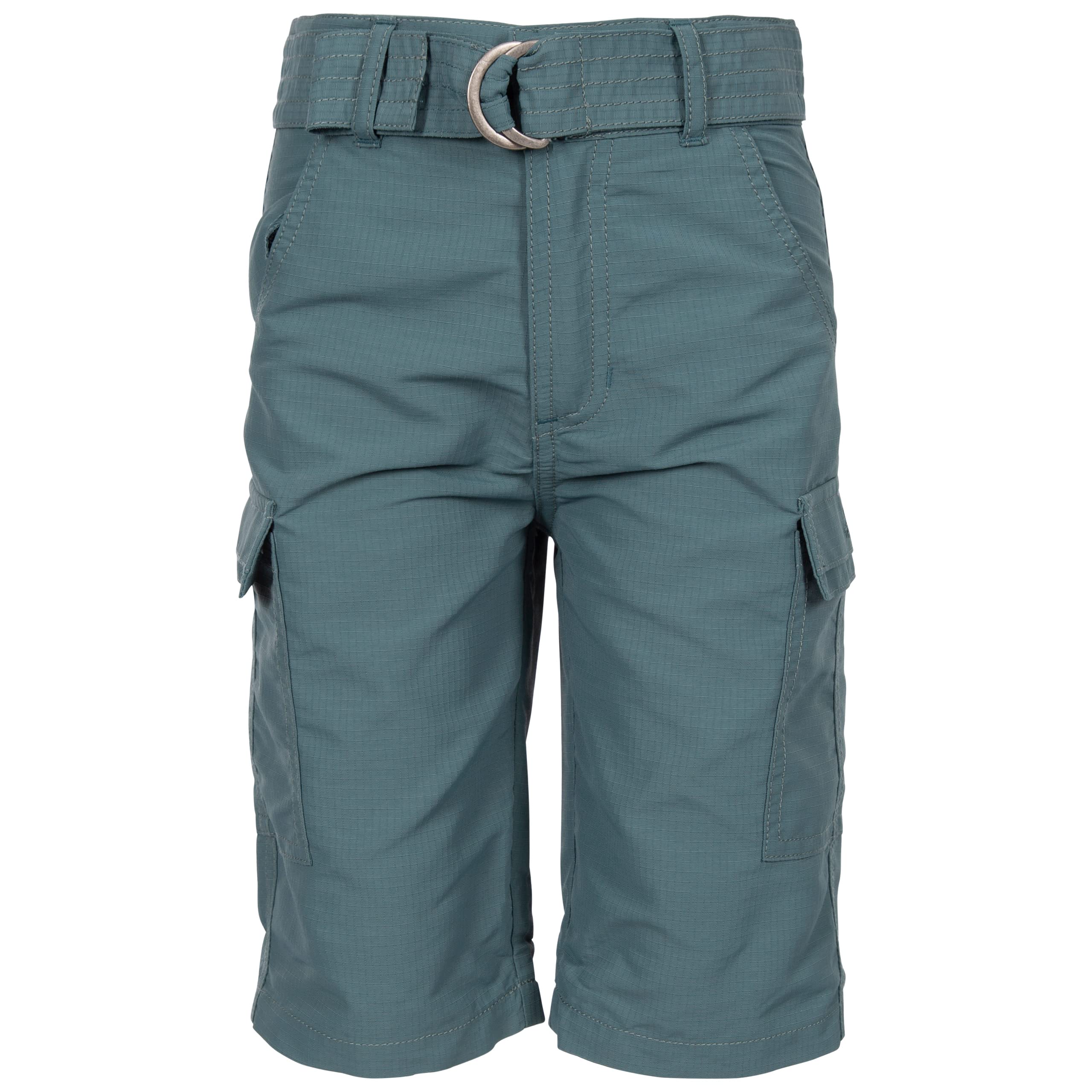 Trespass Spruce Green Kids Cargo Shorts 4 Pockets With Belt Craftly