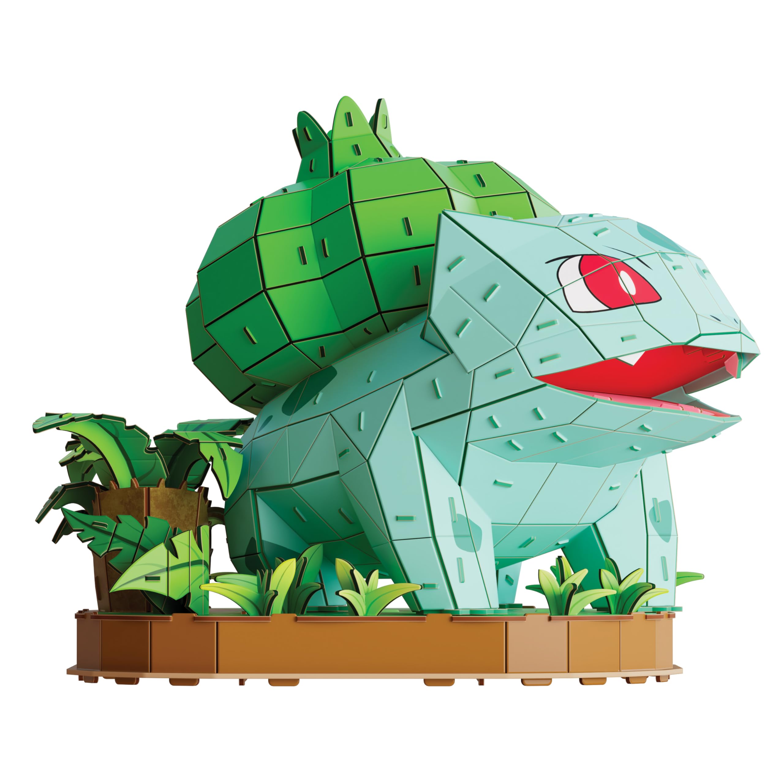 4D Build, Pokémon Bulbasaur – zestaw 3D do składania, Pokémony do kolekcjonowania, Puzzle 3D dla dorosłych i nastolatków, 195 elementów, dla osób w wieku od 12 lat