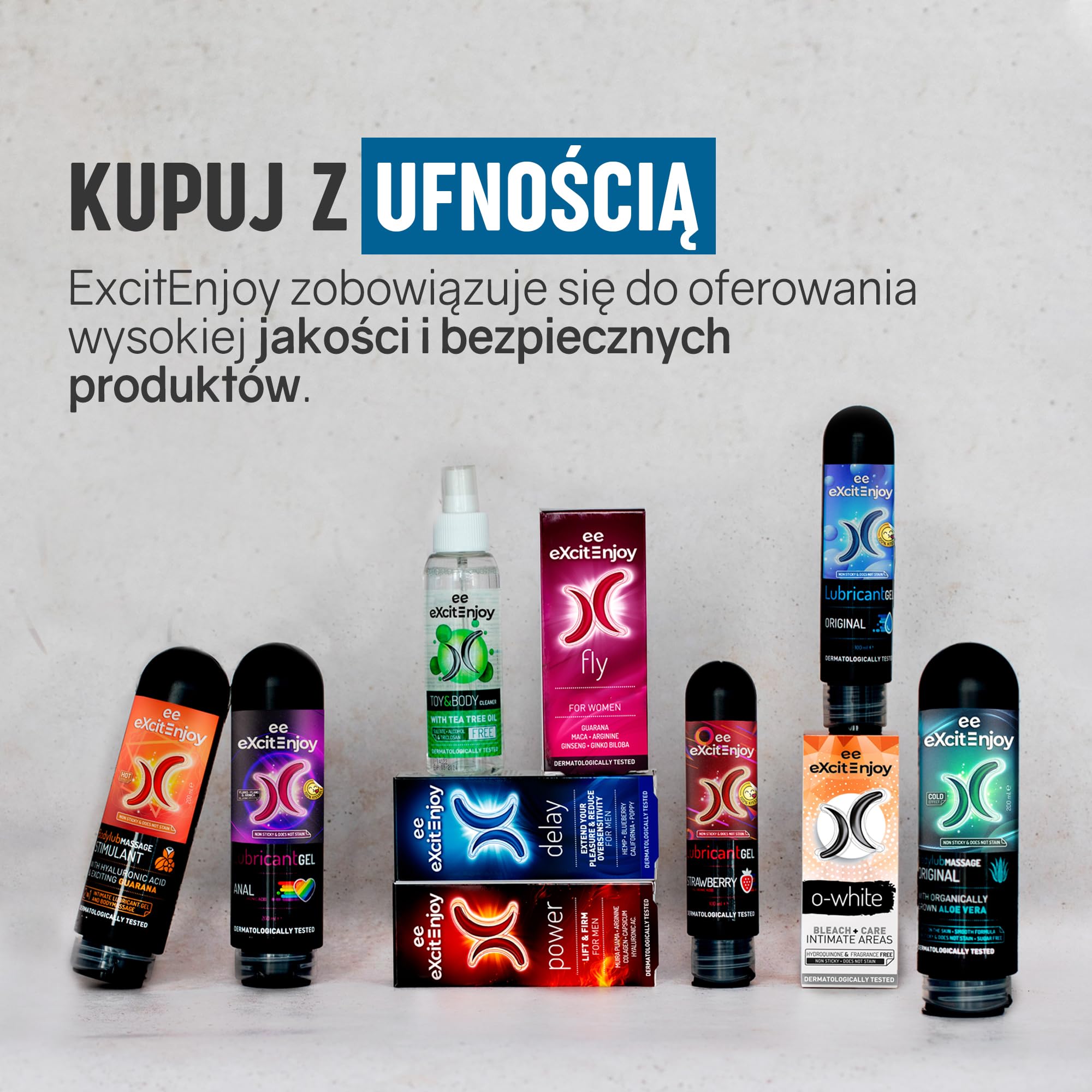 EXCITE żel intymny stymulujący na bazie wody. Neutralny.