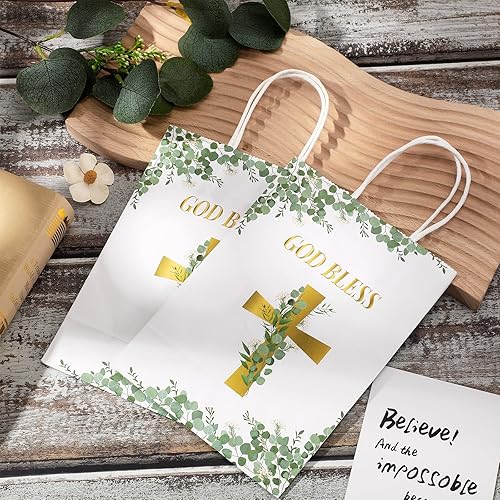 Miniatura 7 de Meanplan Regalos de primera comunión para niños y niñas, pequeñas bolsas de regalo para fiestas religiosas, regalo de Cristo, bolsas de regalo de