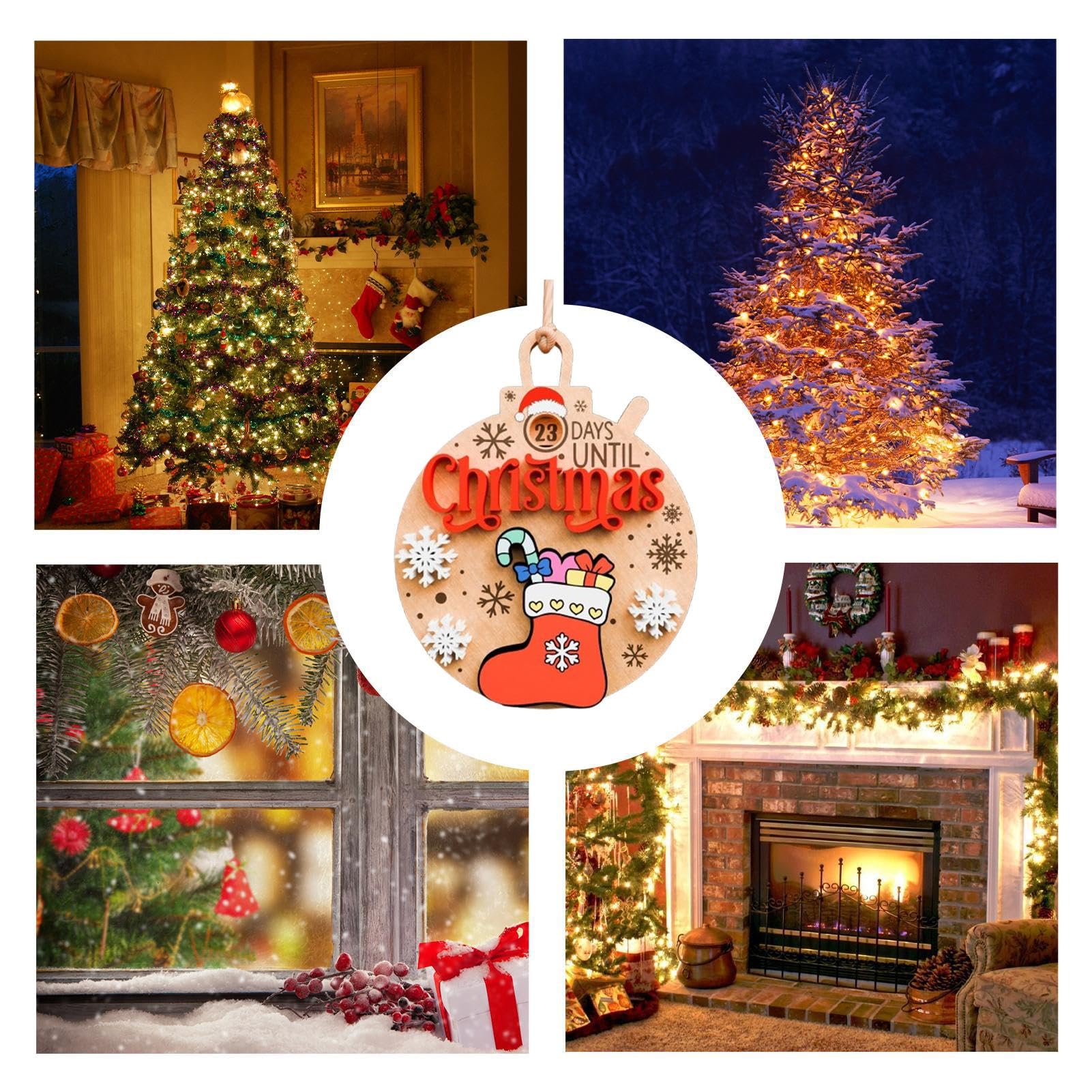 Amazon.co.jp: クリスマスアドベントカレンダーサイン - クリスマス