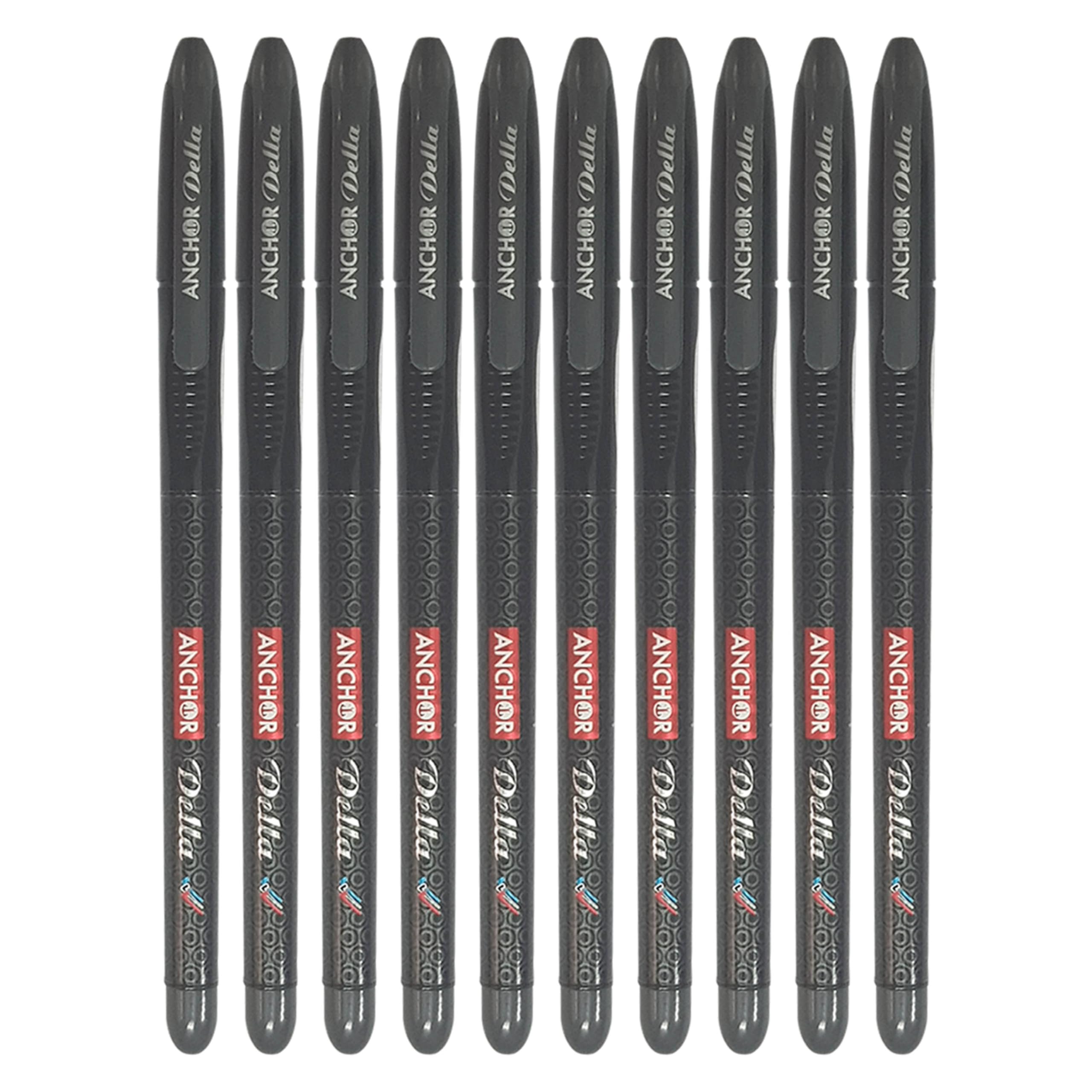 BLACK Ballpoint Pens, 0.7mm Fine Point, Pack of 10, DELLStick Ball Pens, Multipack - Image 2
