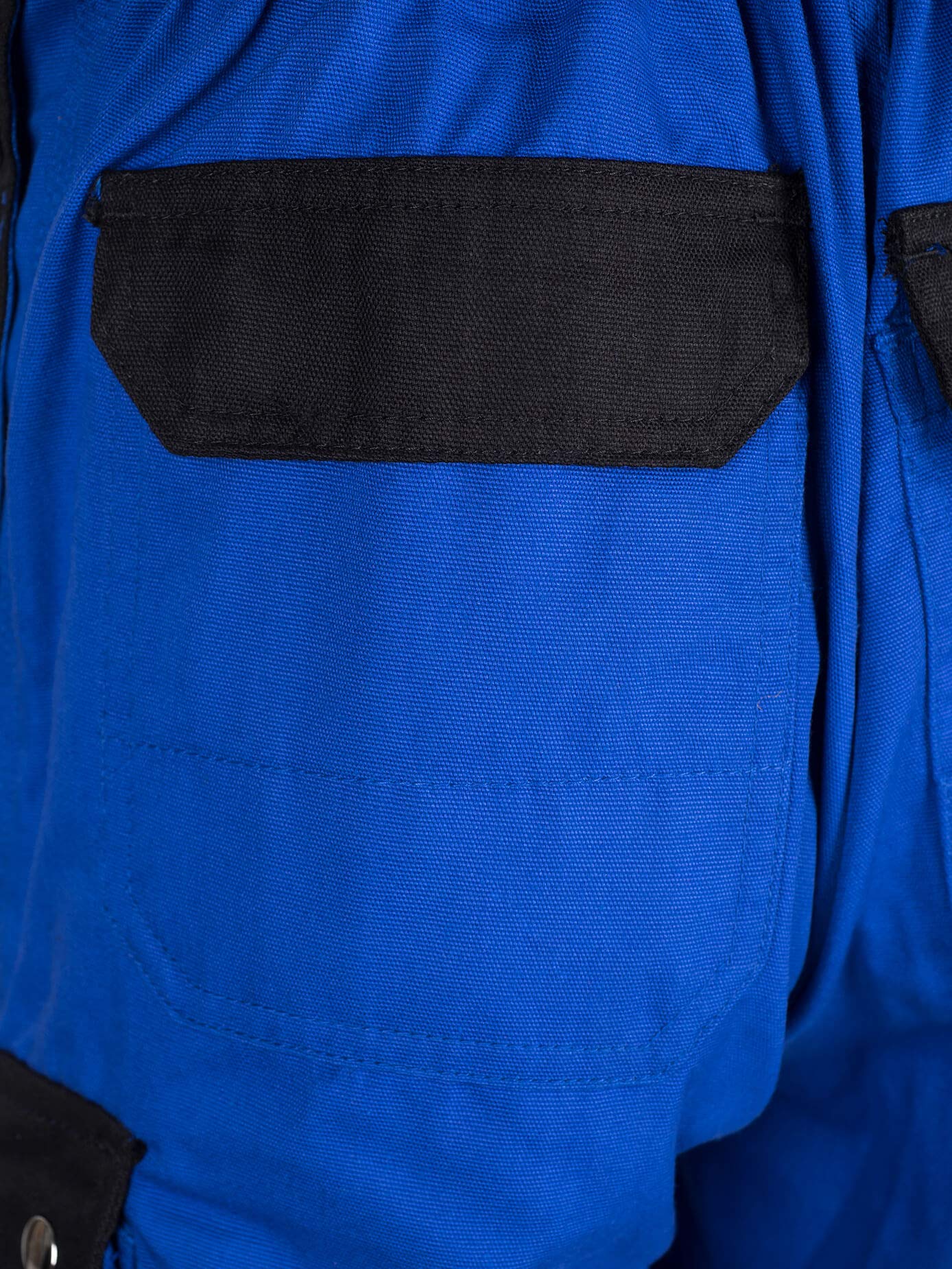 TMG® | Lange Arbeitslatzhose Herren, Blaue Latzhose mit Kniepolstertaschen aus Cordura, viel Stauraum, robust | 76