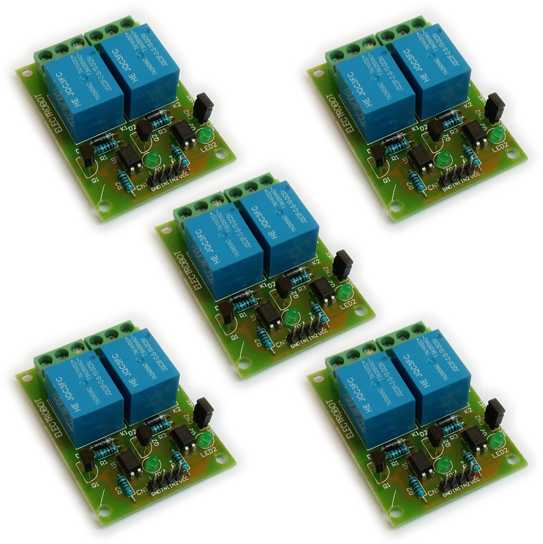 Electrobot 2 Channel DC 5V Relay Module with Optocoupler Low Level Trigger Expansion Board Pack Of (5) (B077DFDDL1) Amazon Price History, Amazon Price Tracker