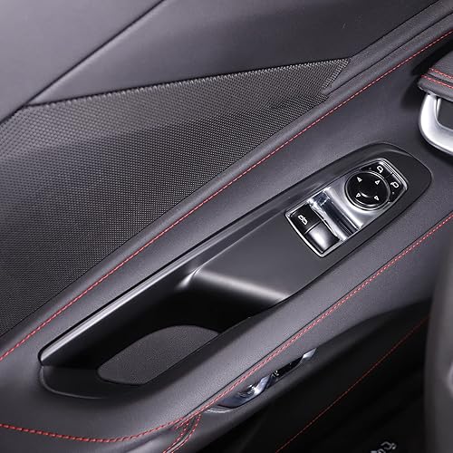 Miniatura 3 de Cubierta para interruptor de elevación de ventana compatible con Chevrolet Corvette C8 2020-2023, accesorios decorativos para interruptor de