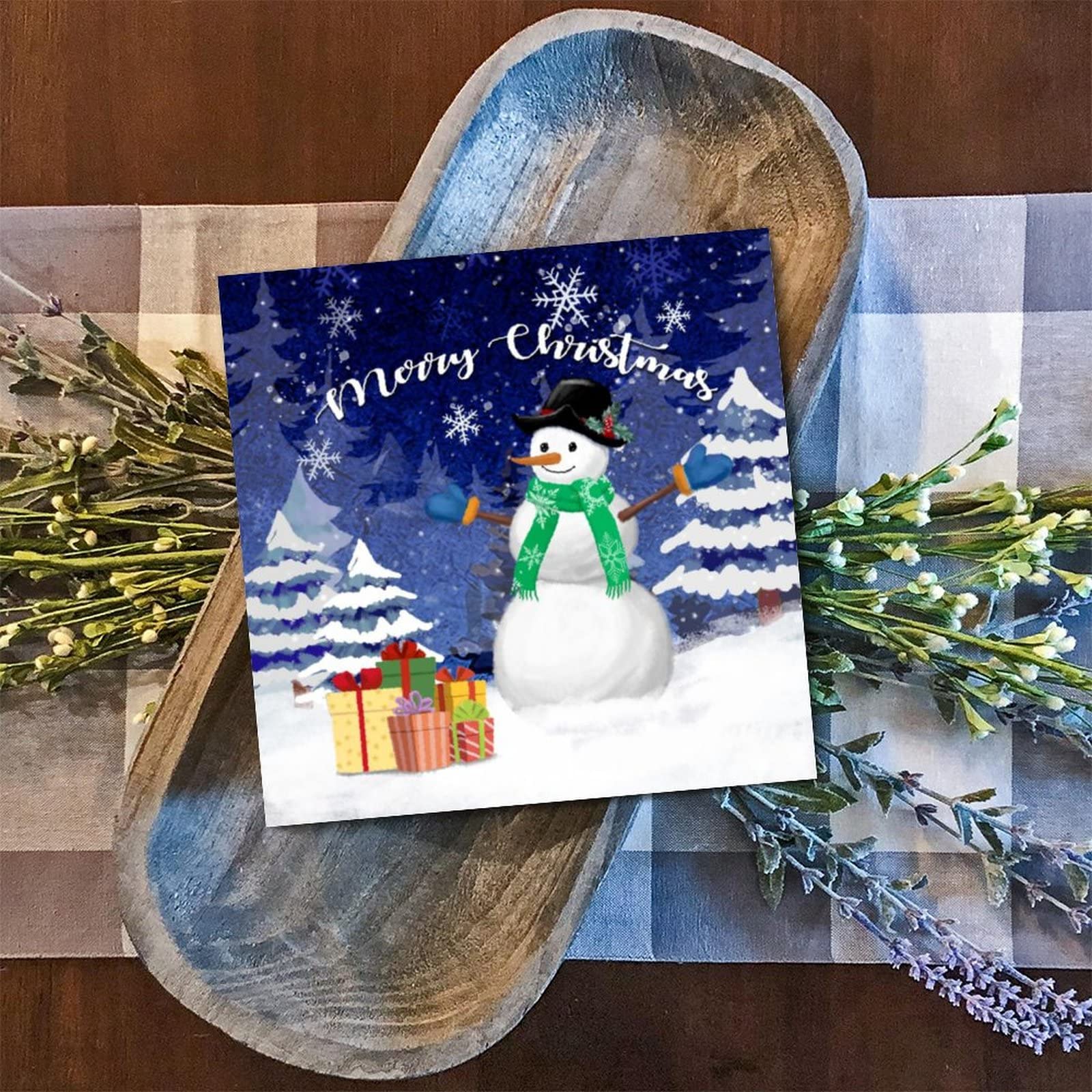 Panneau mural en bois Merry Christmas finitions rustiques